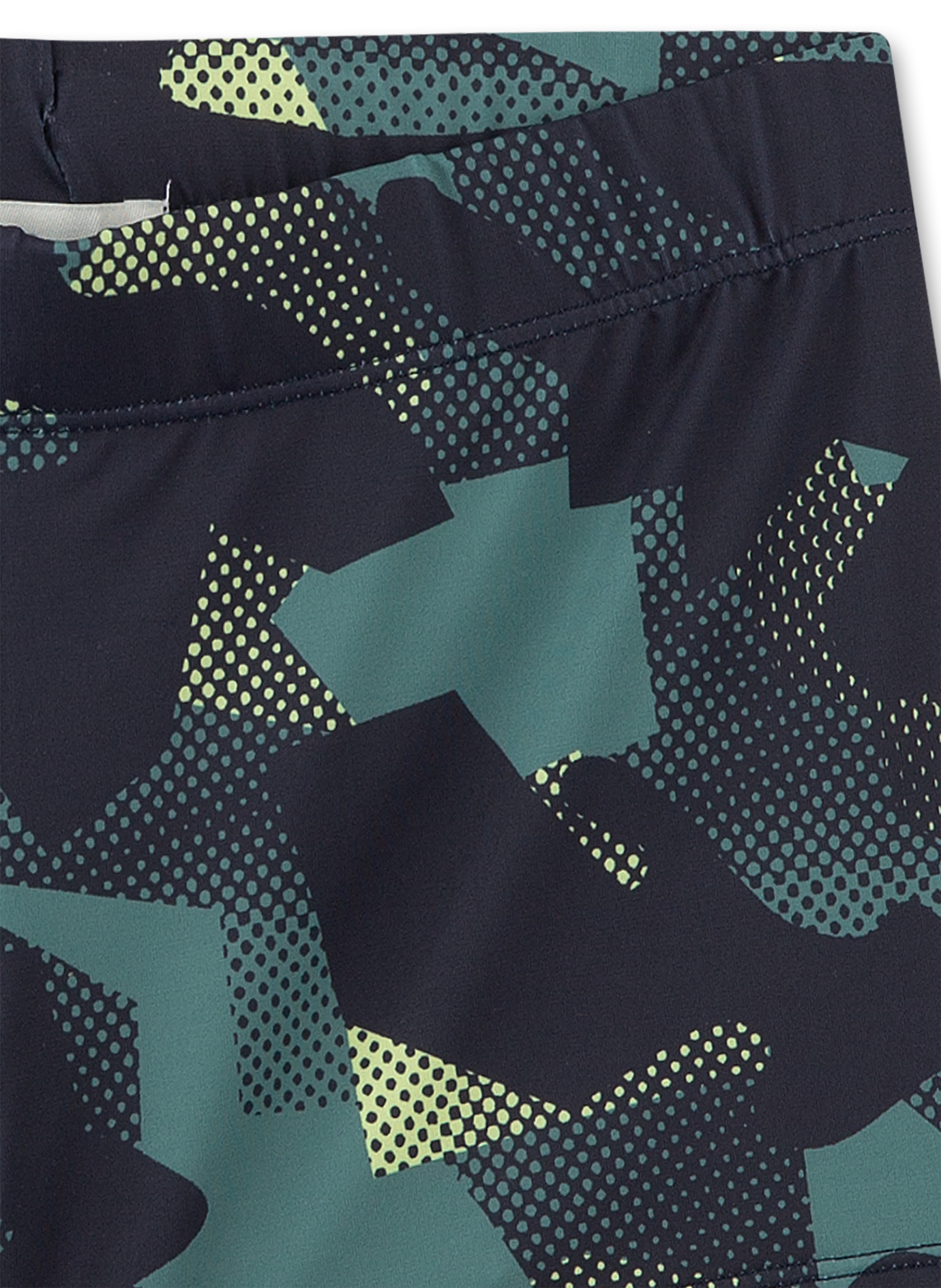 Jungen-Badehose Grau Camouflage