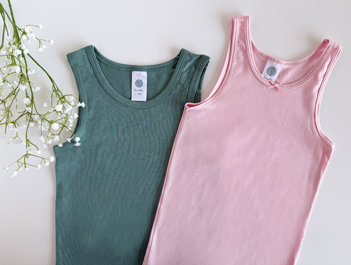 Tanktop, Kinder, Unifarben, Baumwolle, Sommer