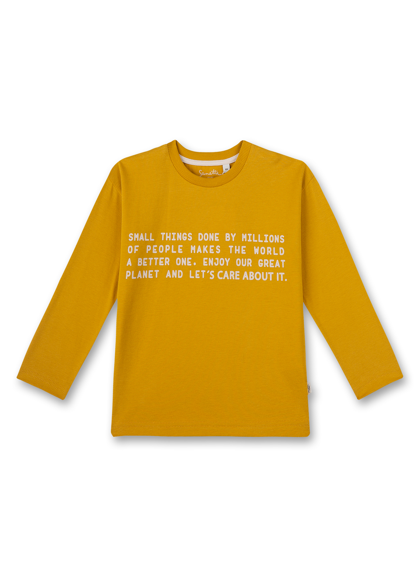 Jungen-Shirt langarm Gelb