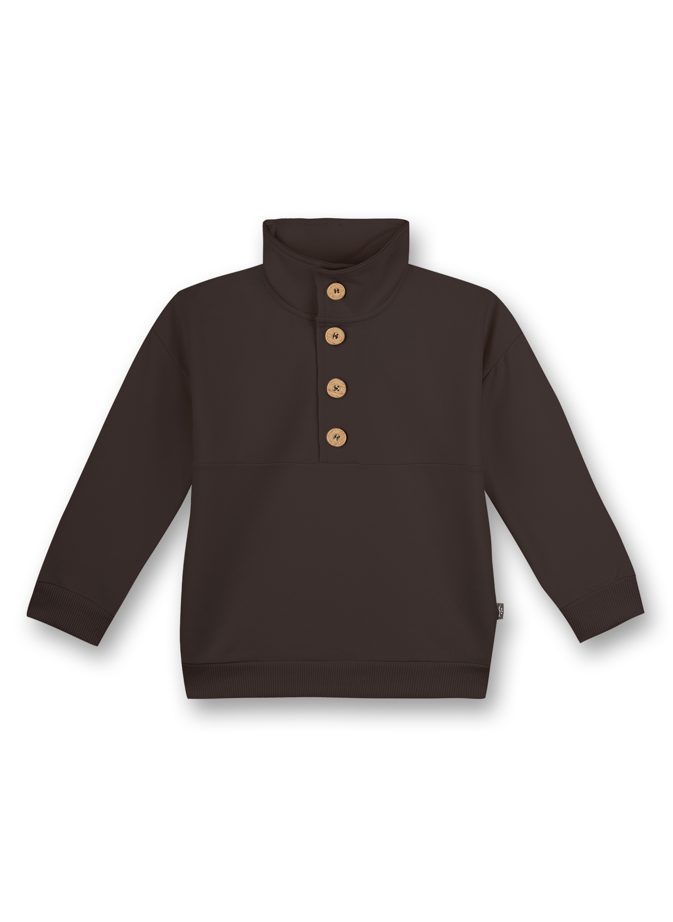 Jungen-Sweatshirt Dunkelbraun