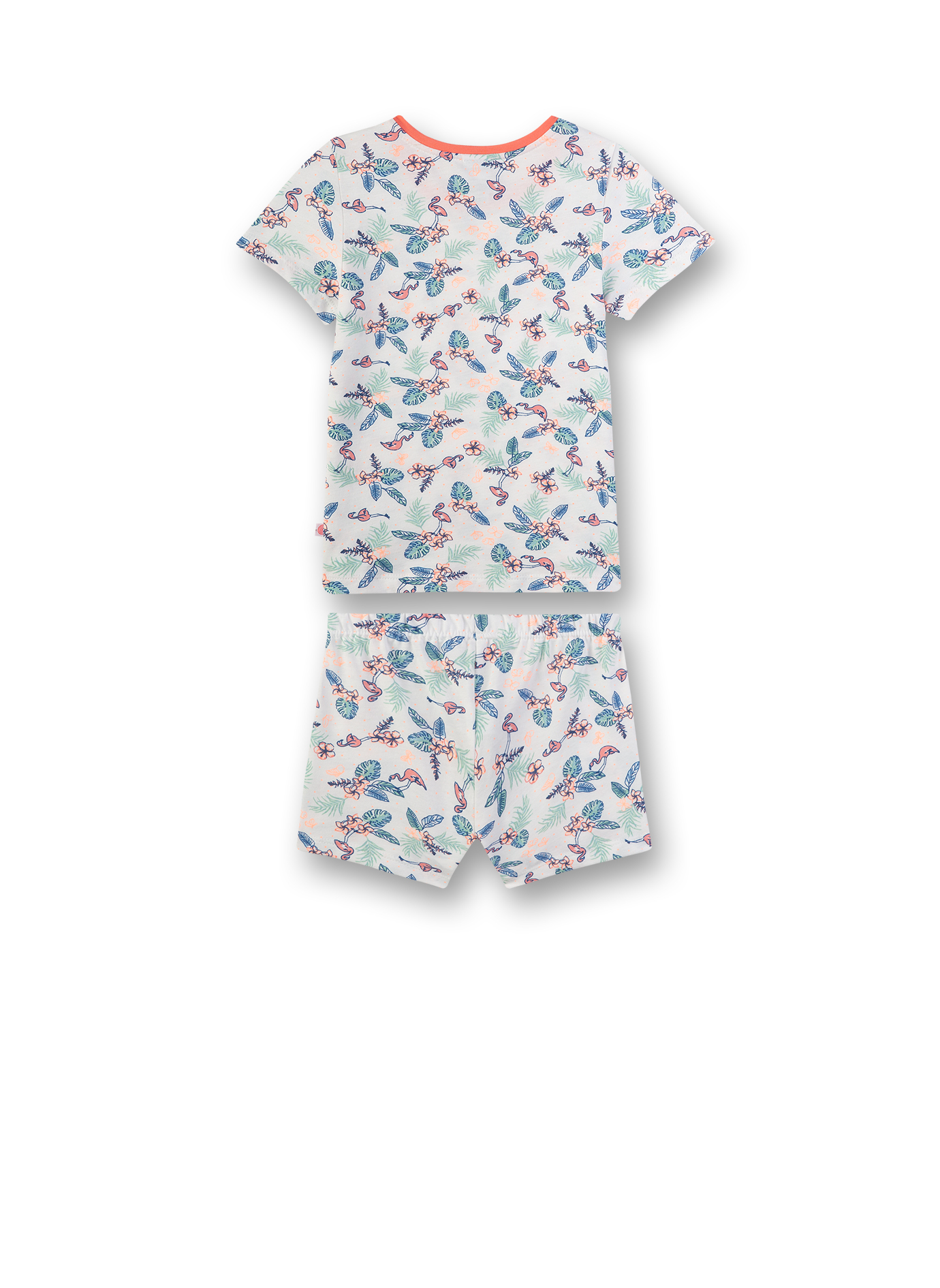 Schlafanzug-Mädchen Blumen-Allover Flamingo Breeze  