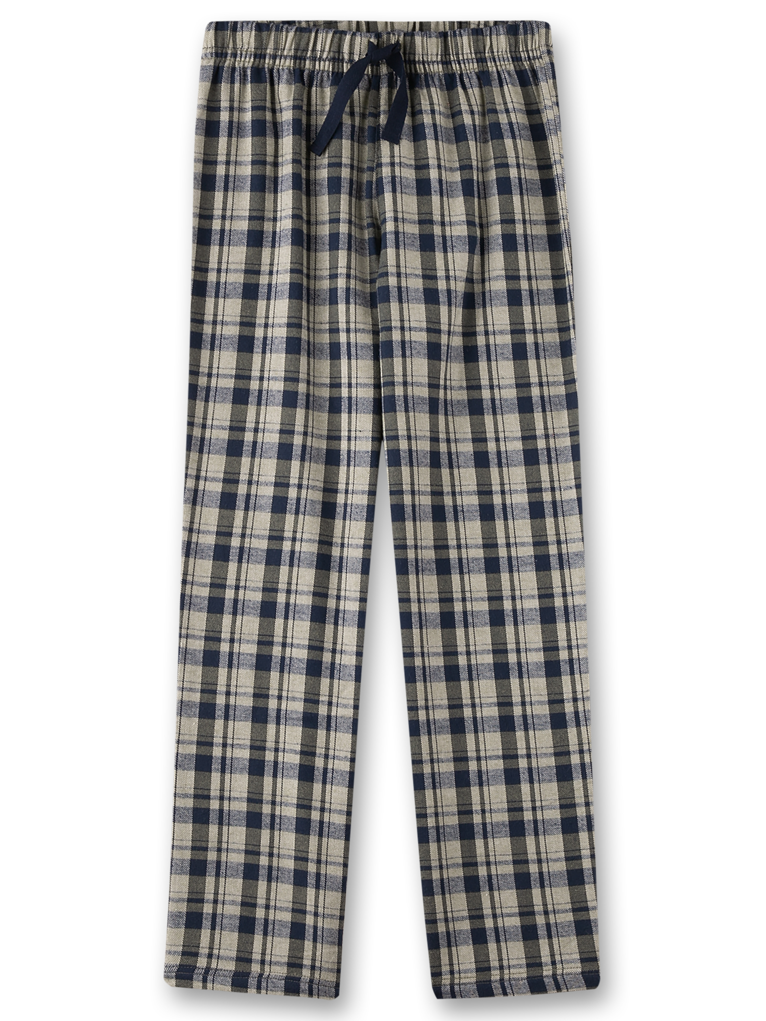 Jungen-Schlafhose lang grün kariert
