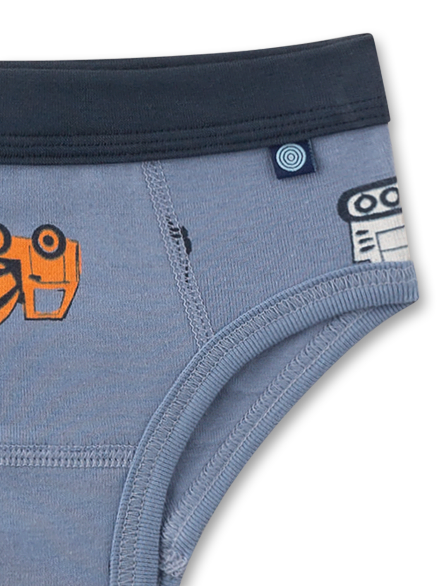 Baby-Unterwäsche,  Unterhose,  elastischer Bund,  blau,  Muster