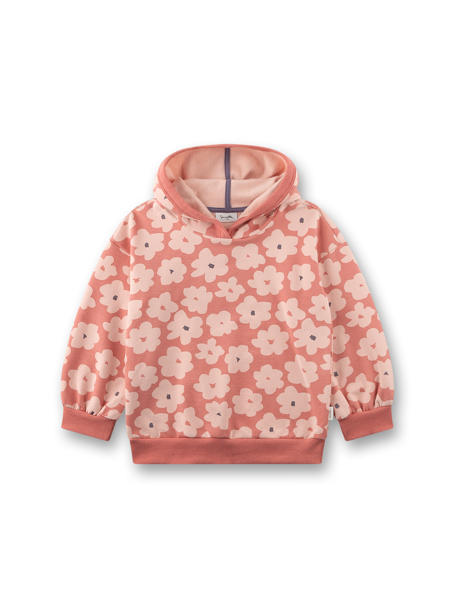 Mädchen-Sweatshirt rosa Blumen