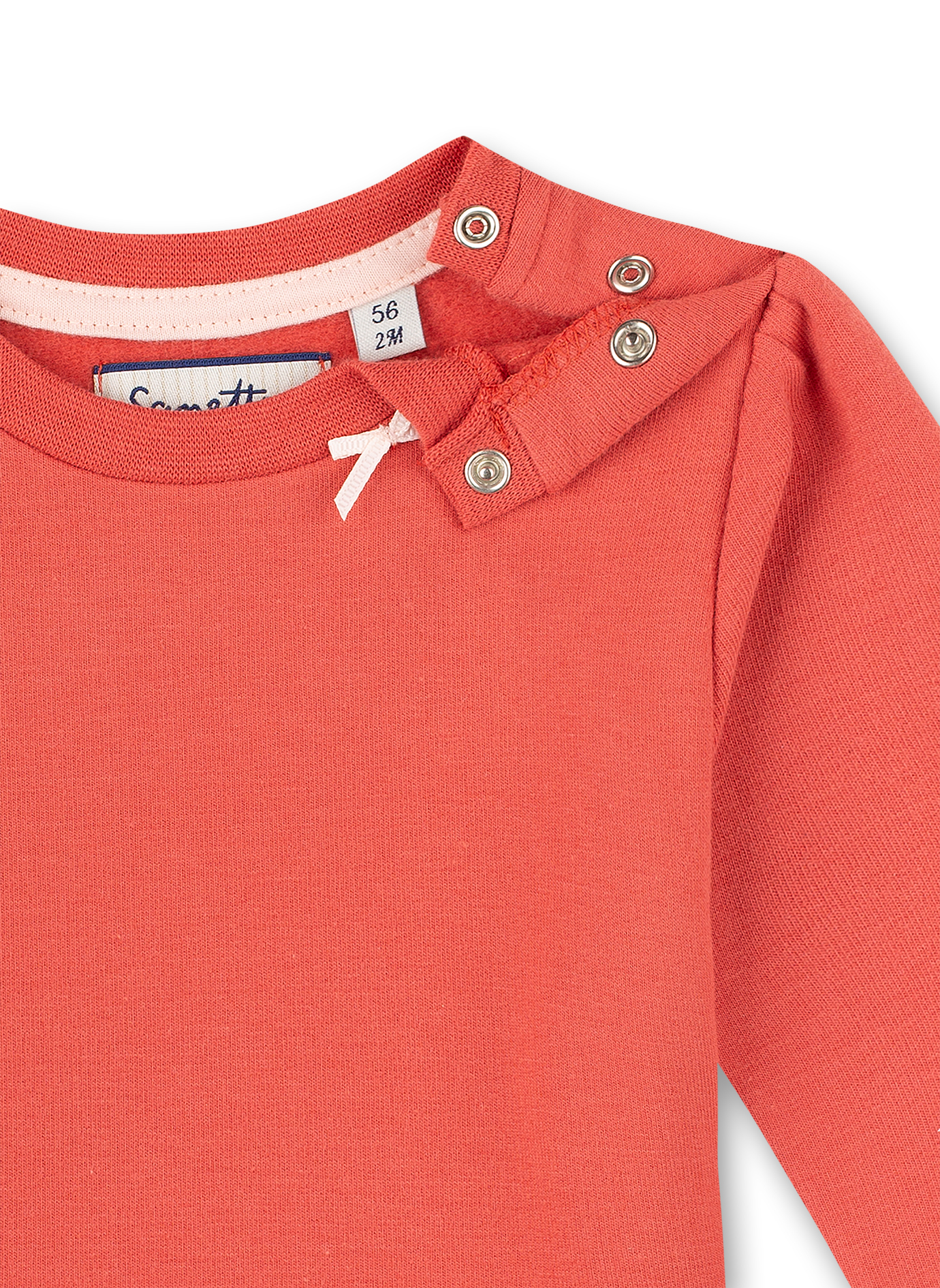 Mädchen-Sweatshirt Rot Family Stork