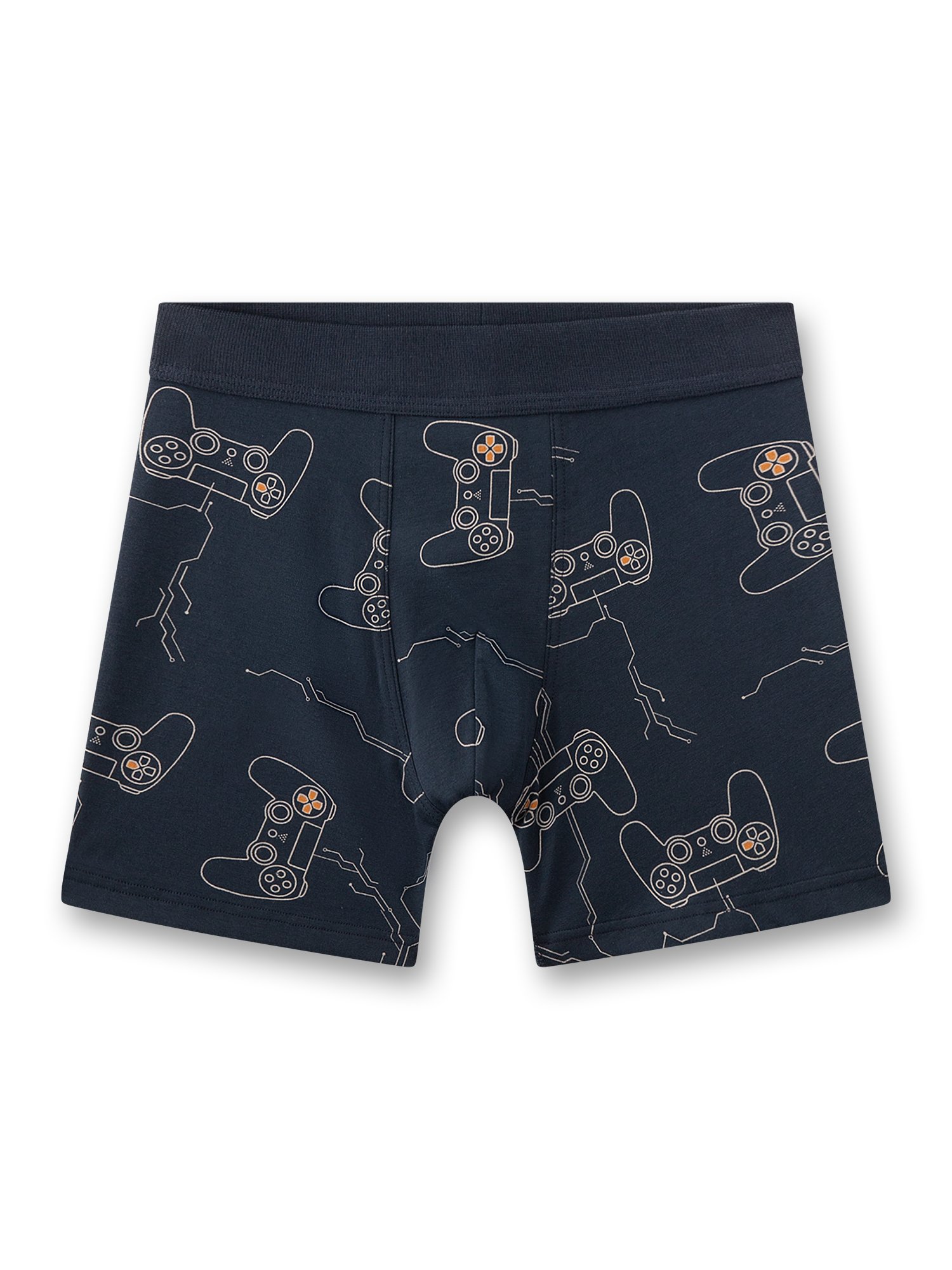 Boxer, Badeshorts, Navy, Motiv-Controller?, Gehirn