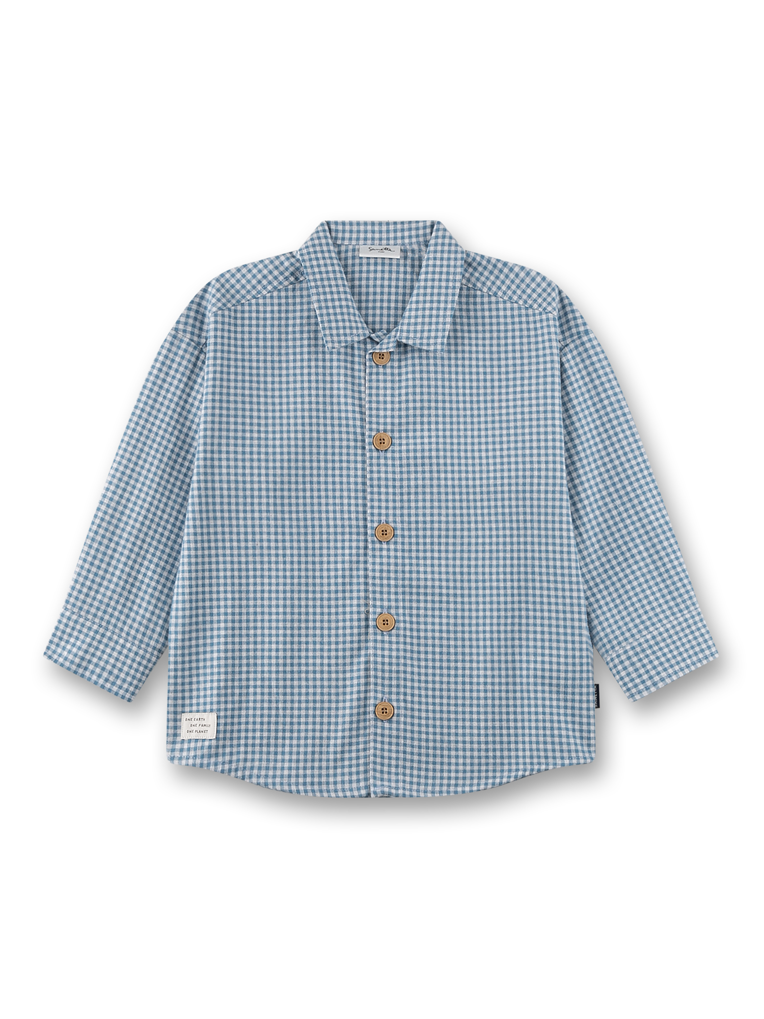 Jungen-Hemd blau kariert