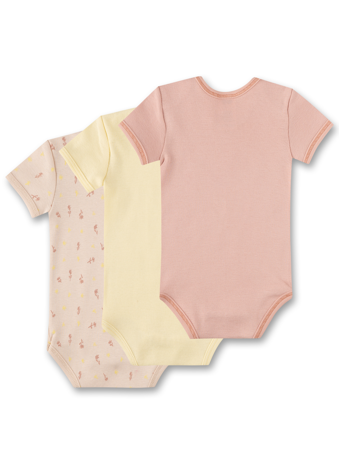 Body kurzarm (Dreierpack) Rosa