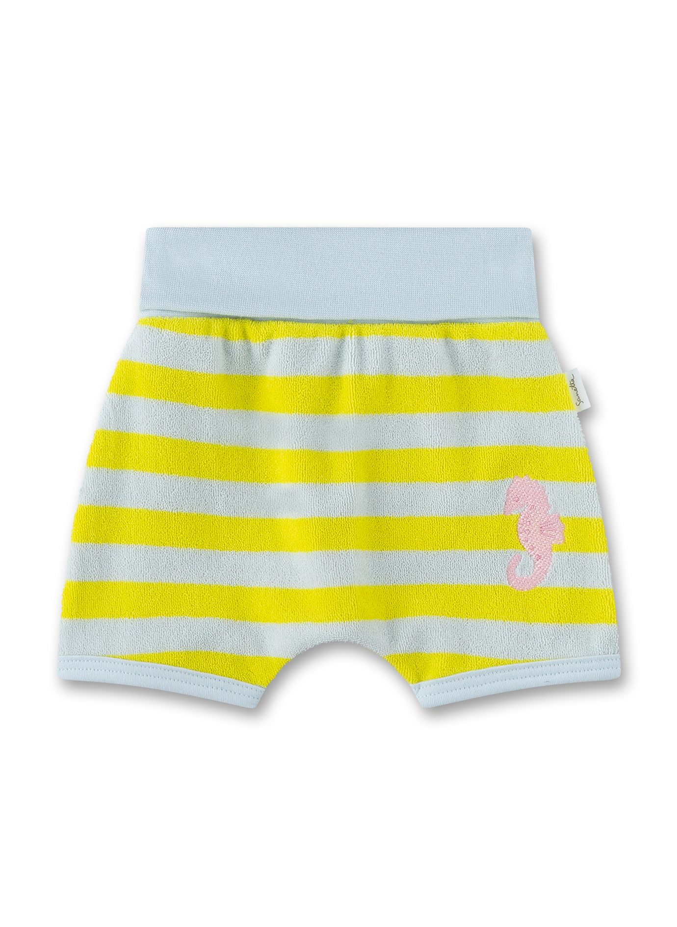 Mädchen-Shorts hellblau aus Frottee