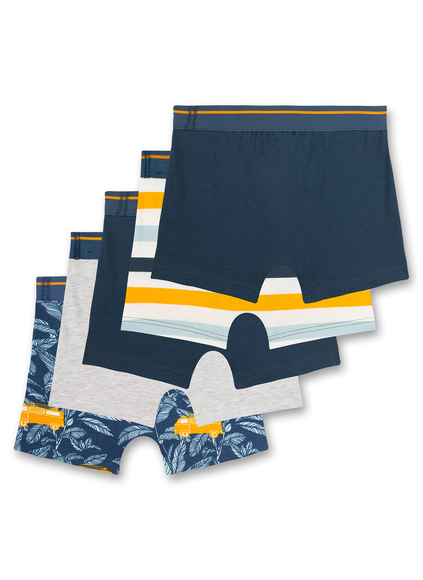 Jungen-Hipshorts (5er-Pack) Blau