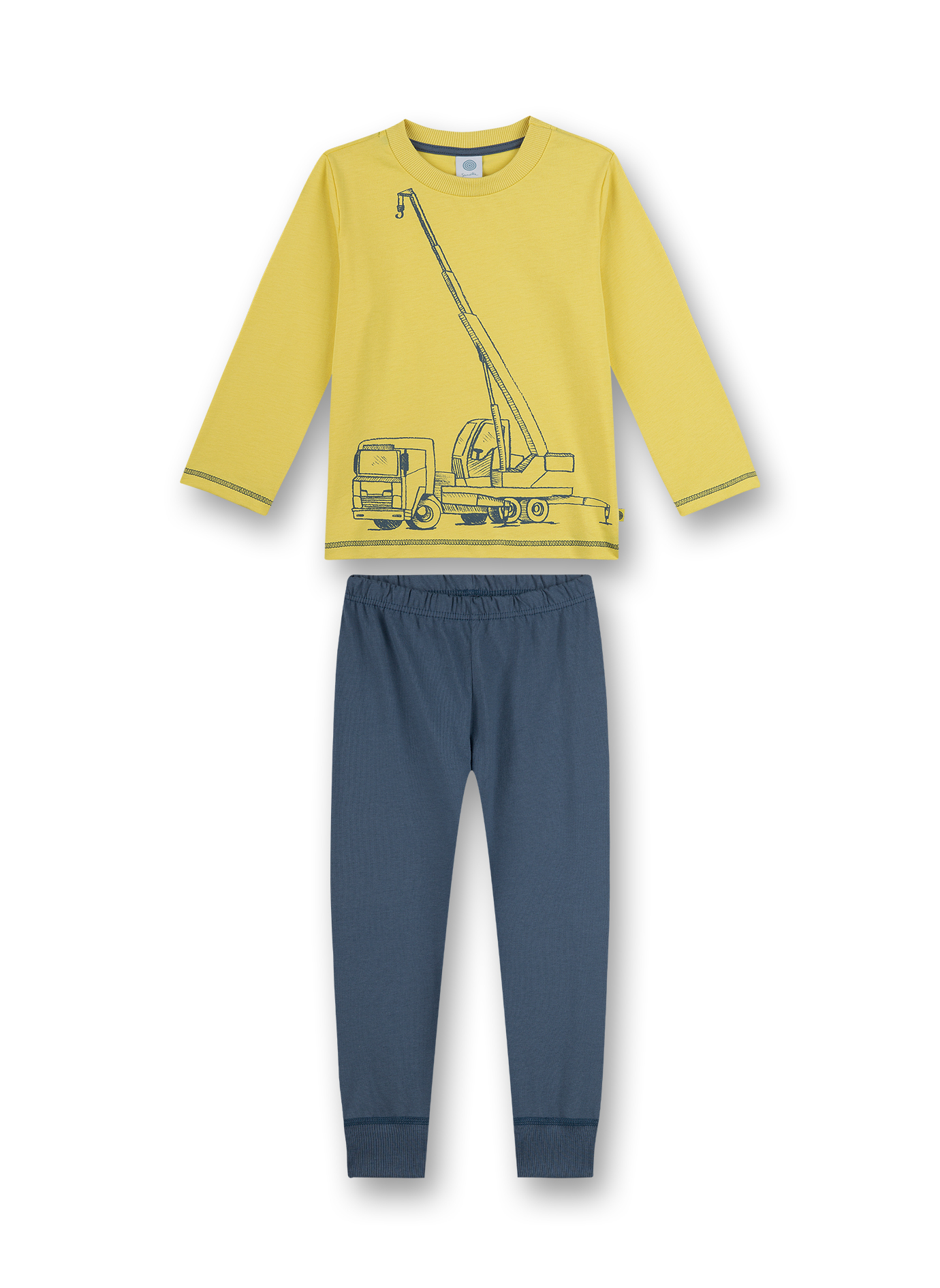 Jungen-Schlafanzug Gelb Building