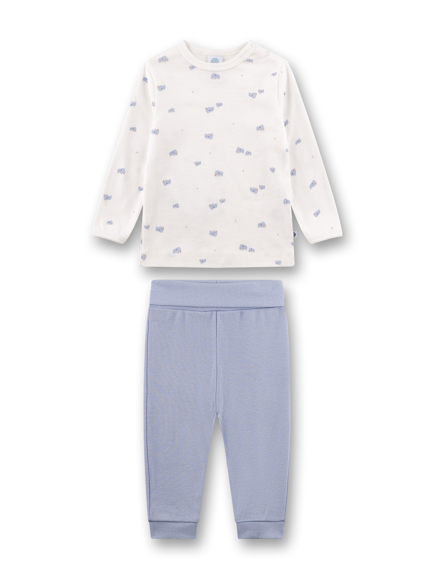 Jungen-Schlafanzug off-white Mammut