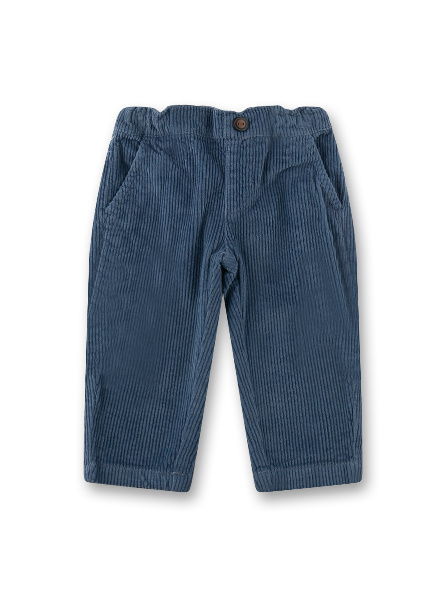 corduroy, hosen, blau, elastischer bund, knopf