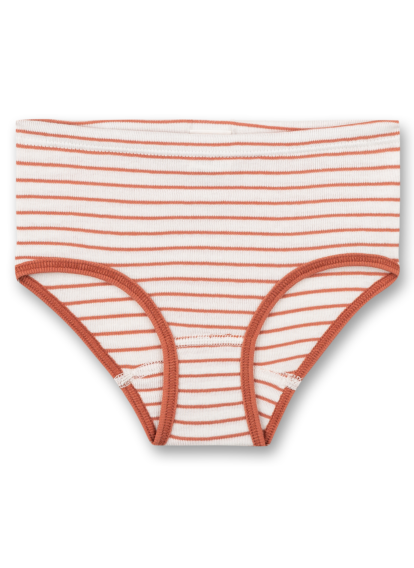 Mädchen-Hüftslip Rot Ringel