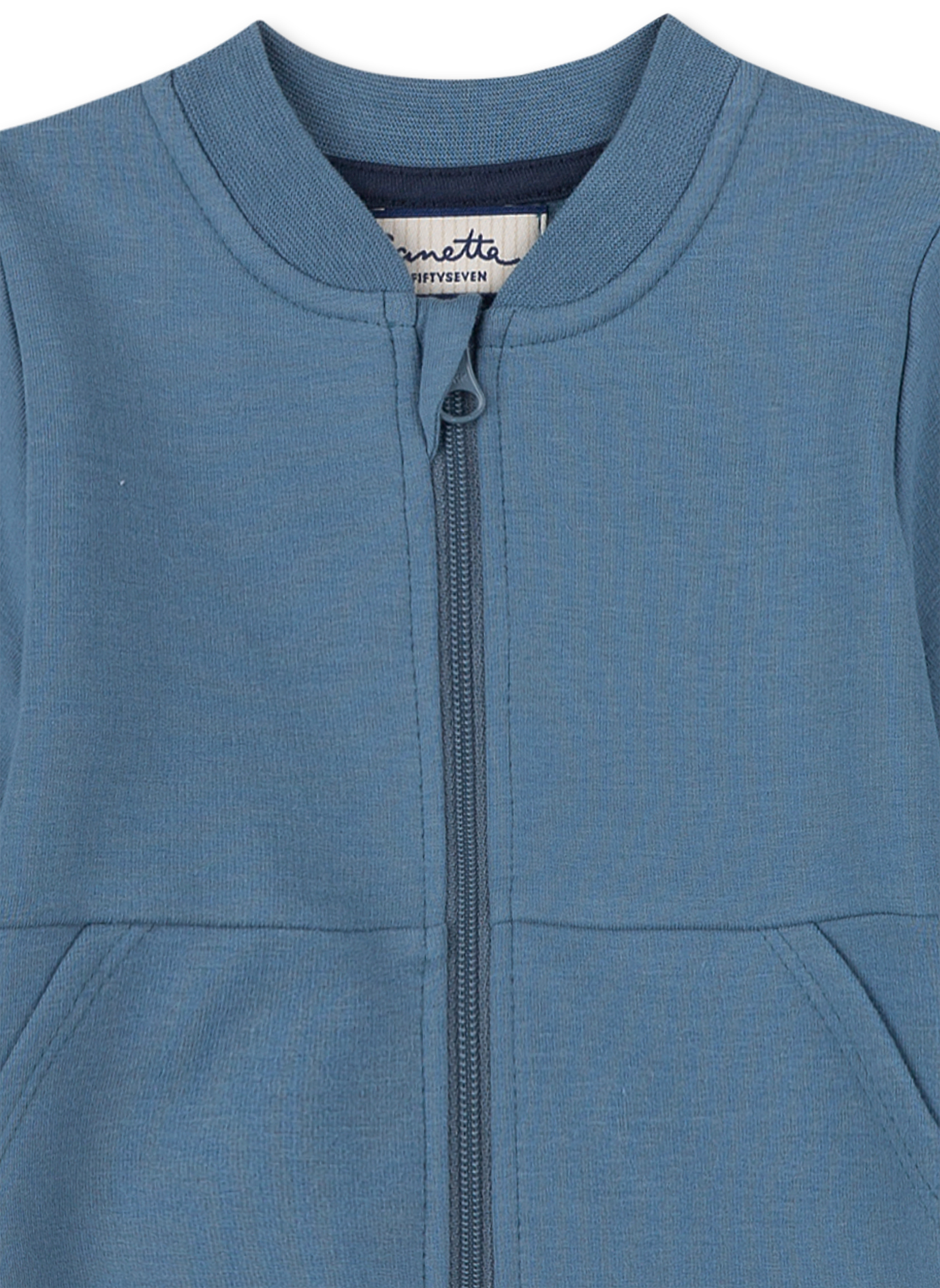 Jungen-Sweatjacke Hellblau Clever Fox