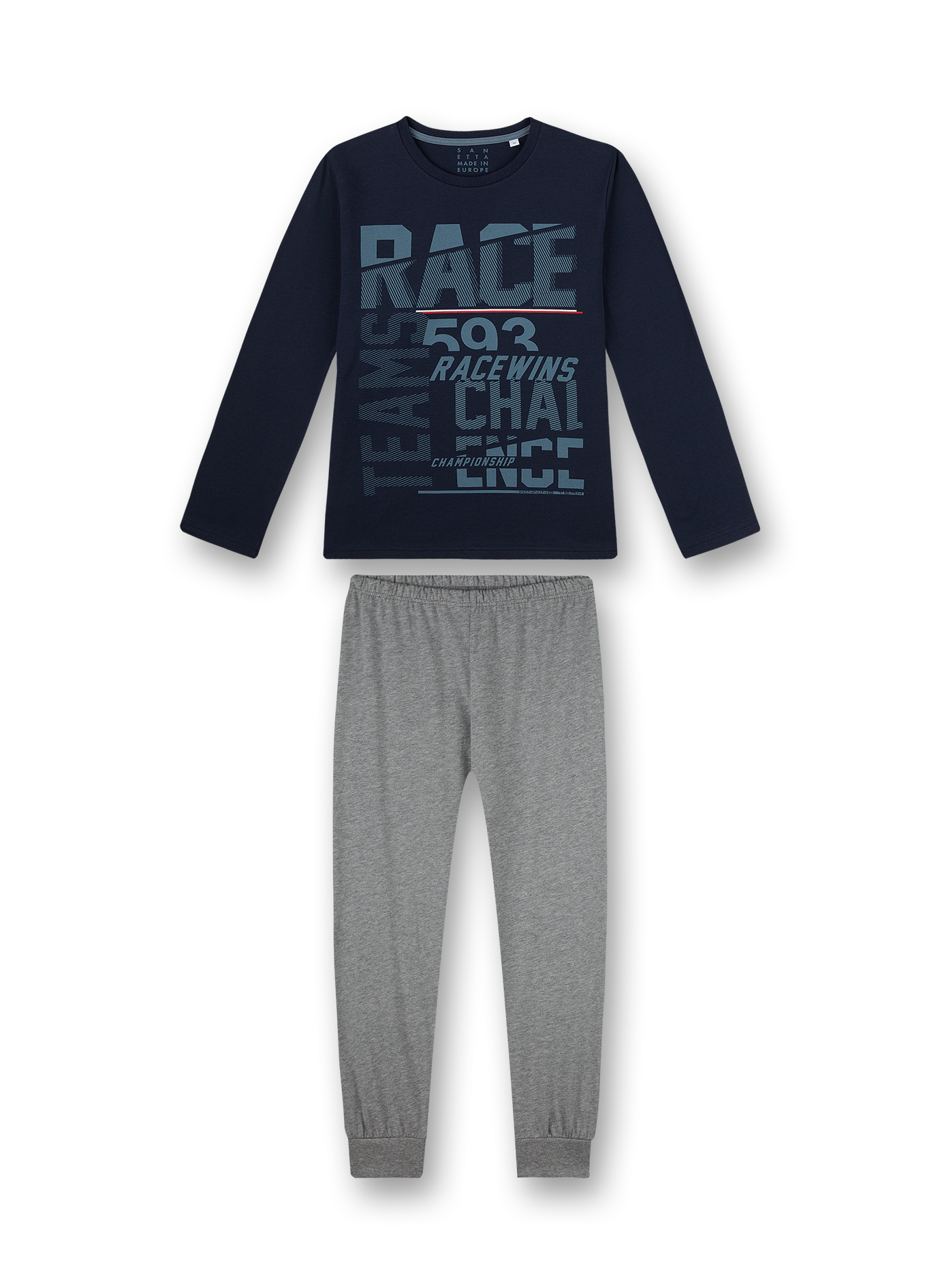 Jungen-Schlafanzug Blau Racing Academy