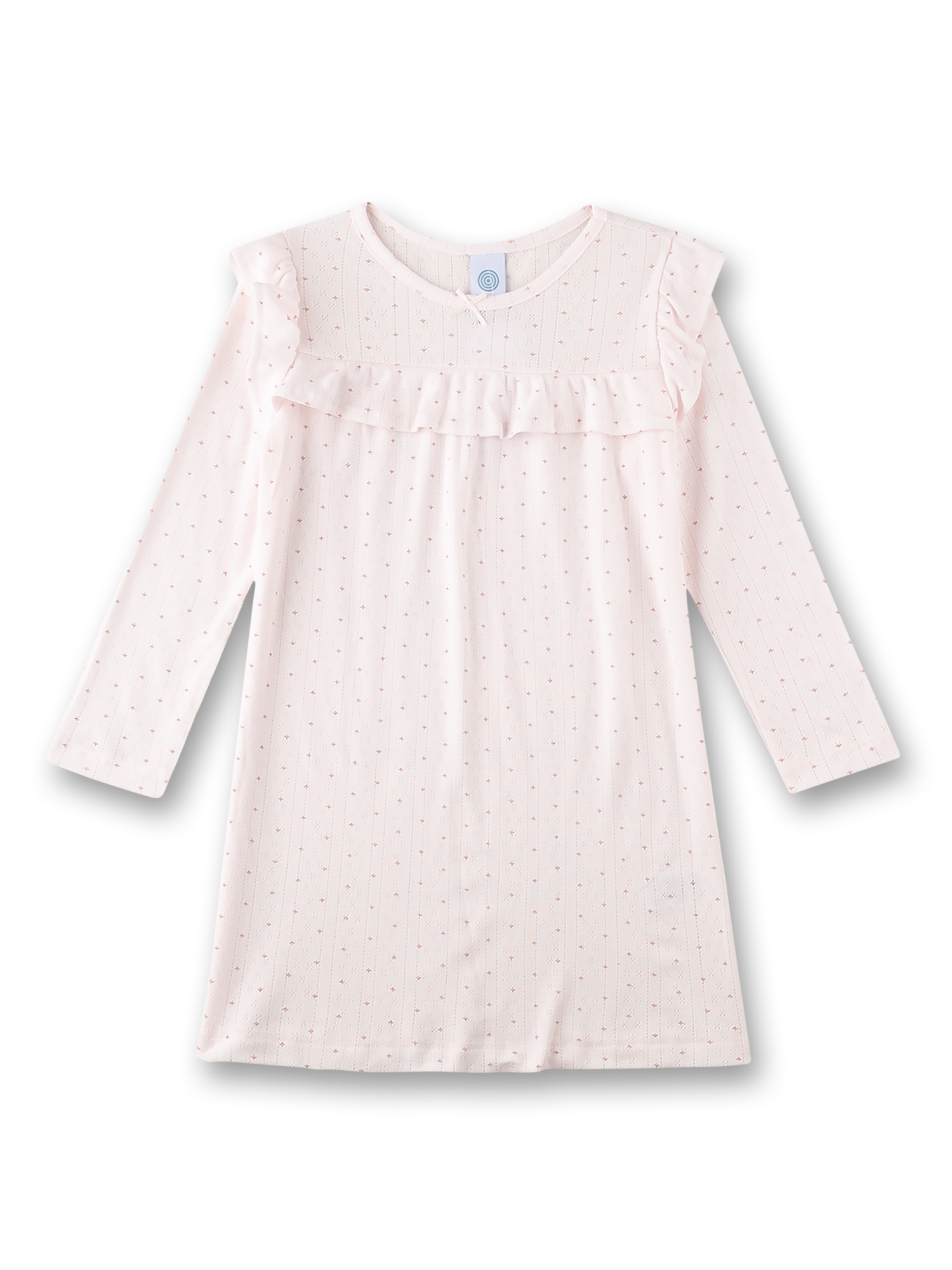Mädchen-Nachthemd rosa Ajour-Muster