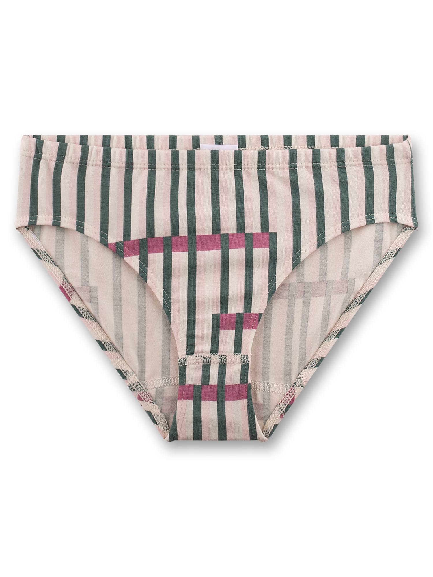 Mädchen-Rioslip beige Streifen