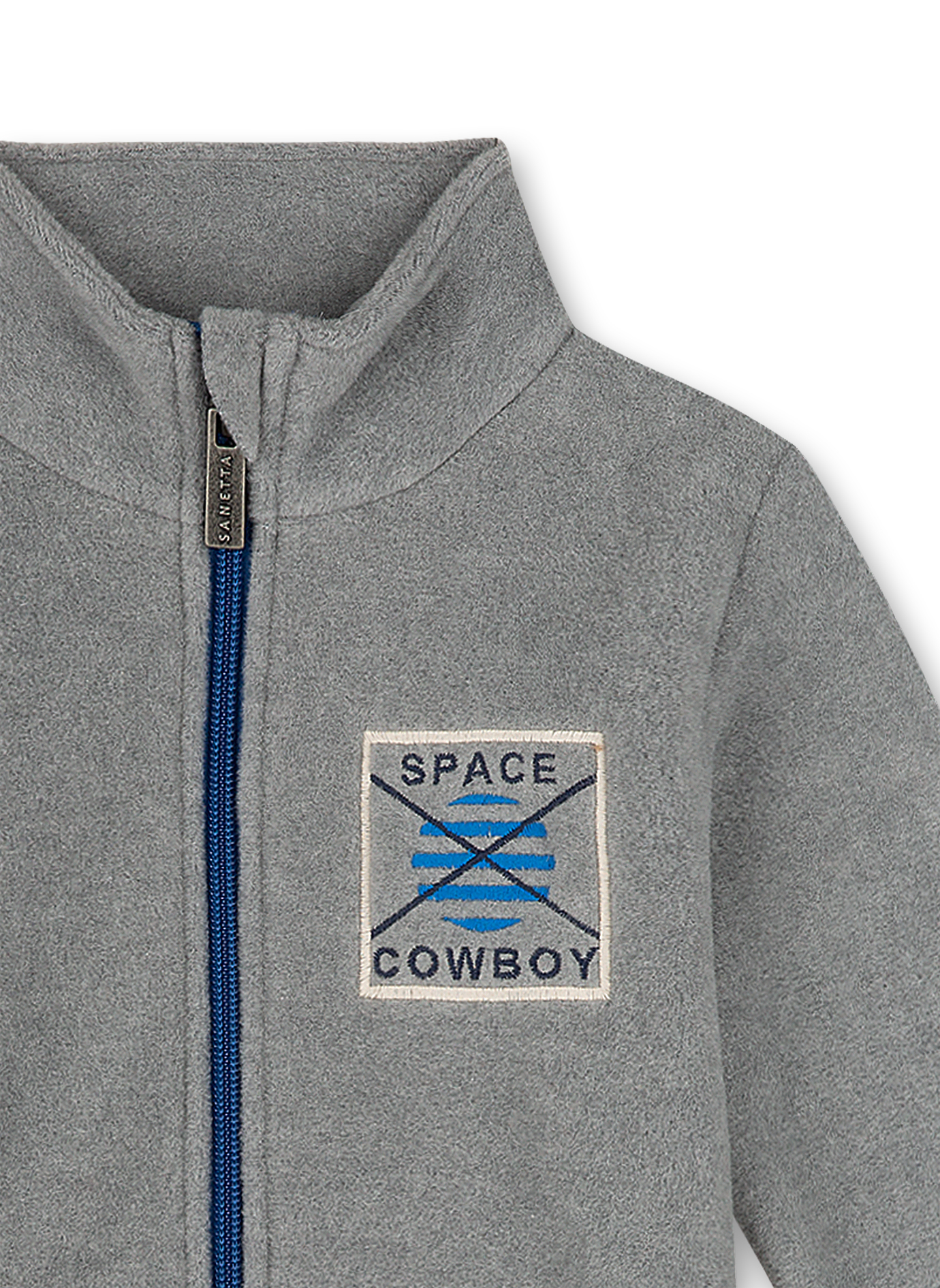 Jungen-Fleecejacke Grau Galaxy Star