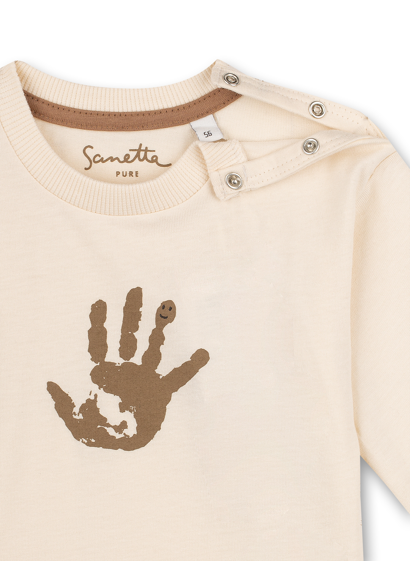 Unisex-Shirt langarm Off-White
