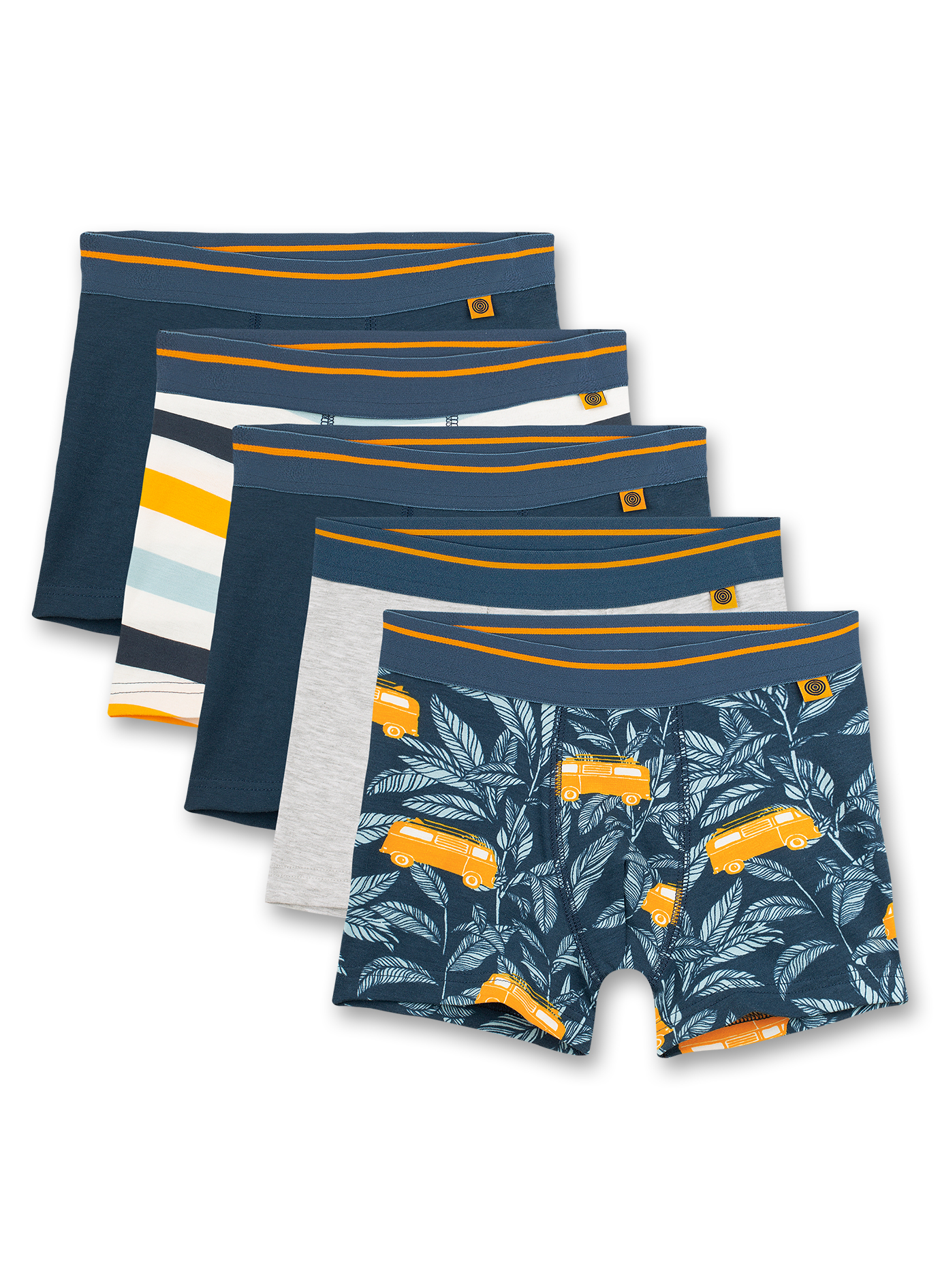 Jungen-Hipshorts (5er-Pack) Blau