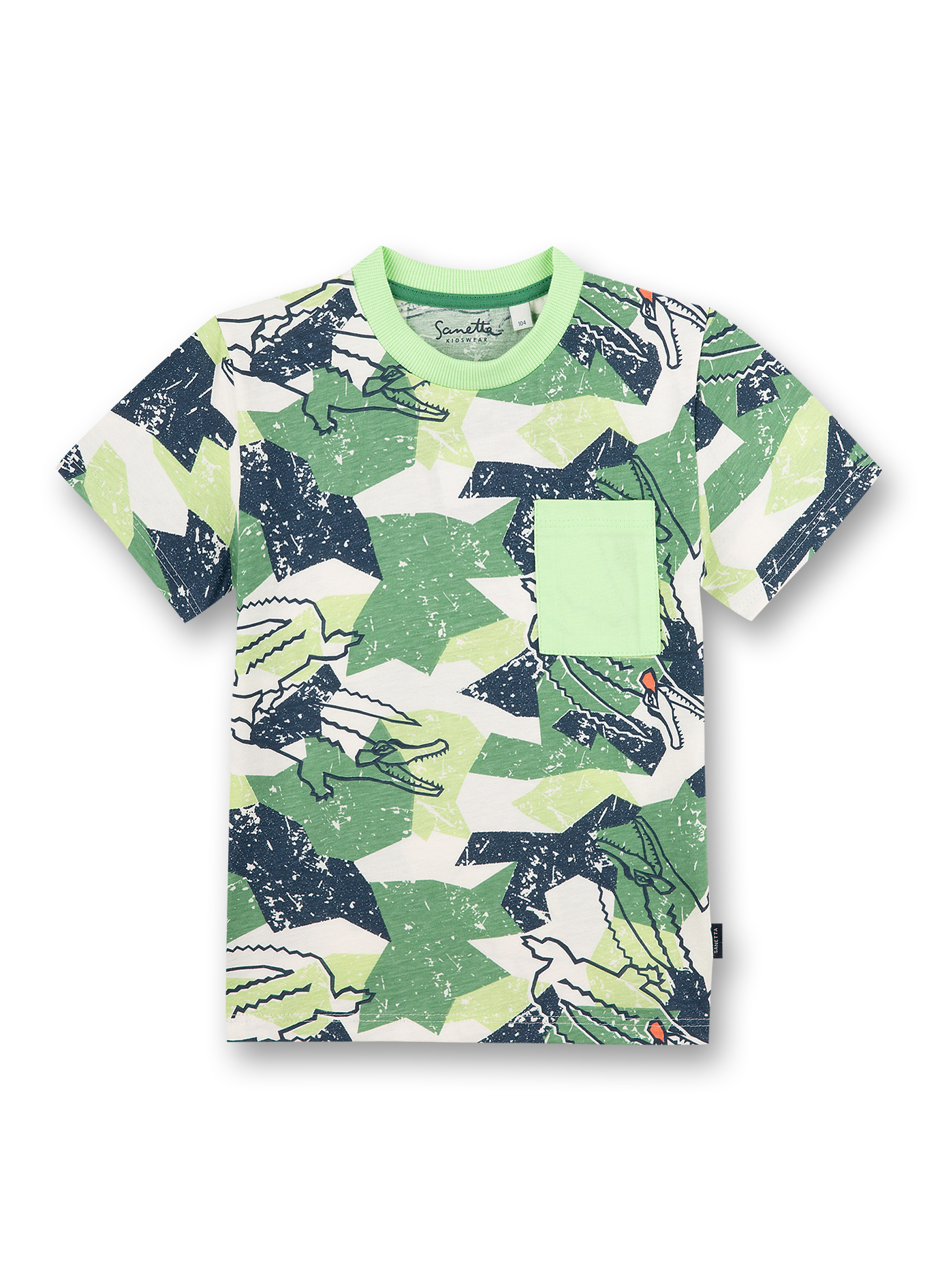 Jungen T-Shirt Off-White Camouflage-Allover Crocodile