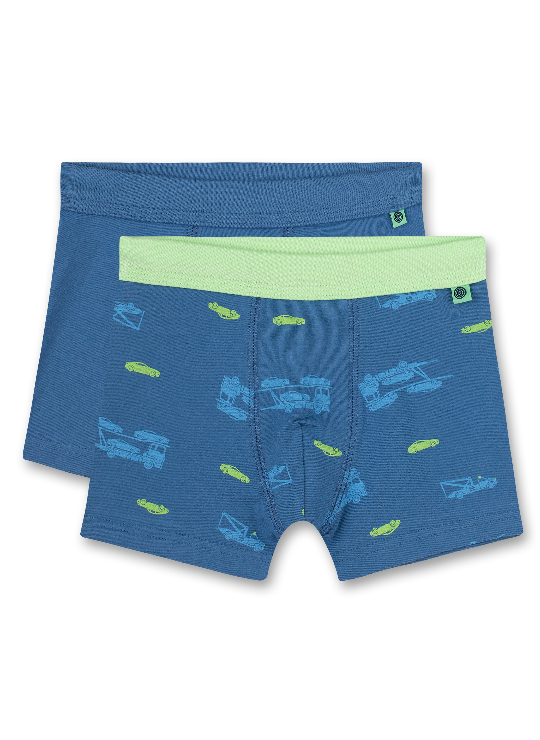 Jungen-Hipshorts (Doppelpack) Blau