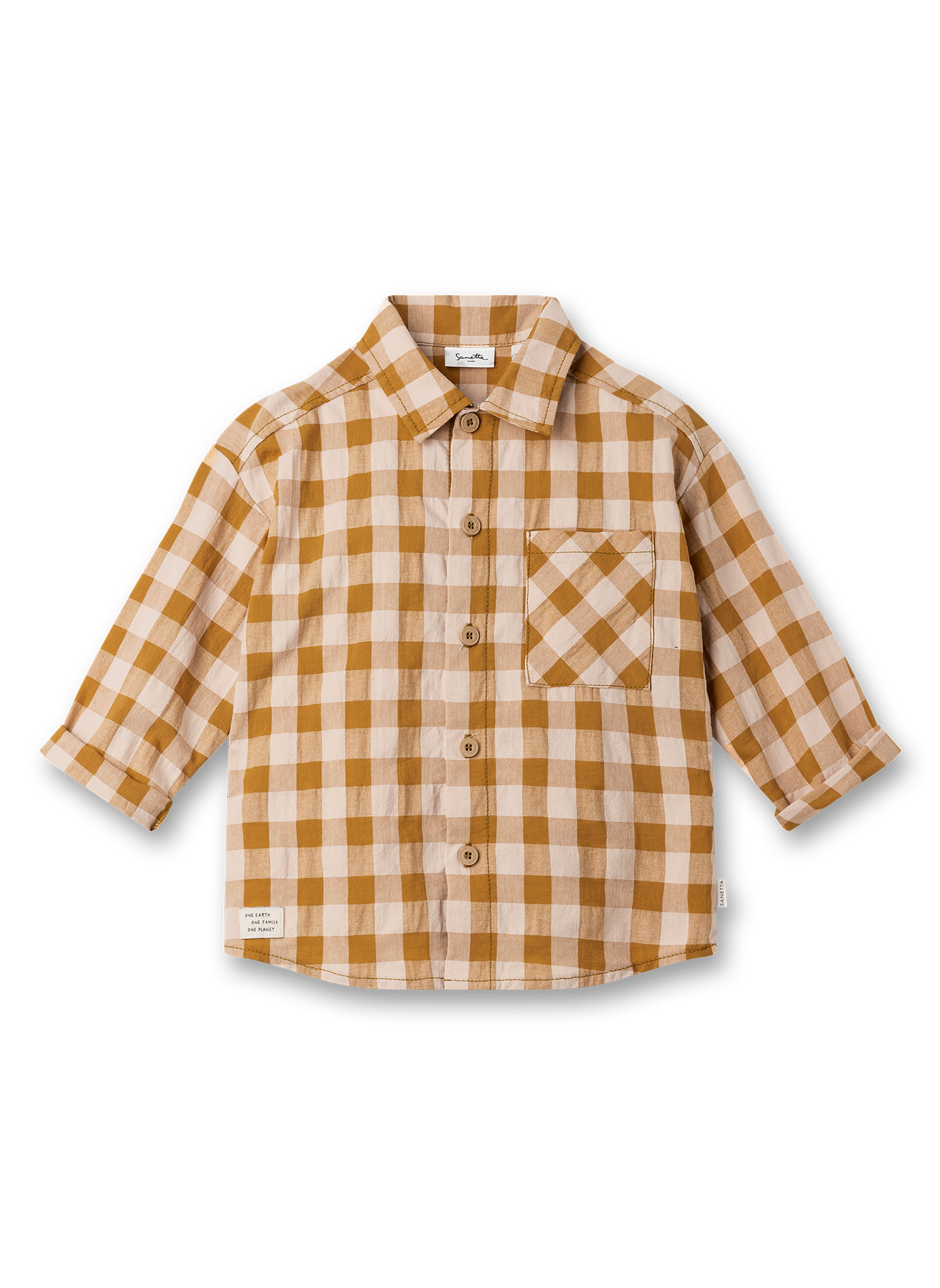 Hemd, Gingham, Karierter Stoff, Langarm, Knopfleiste