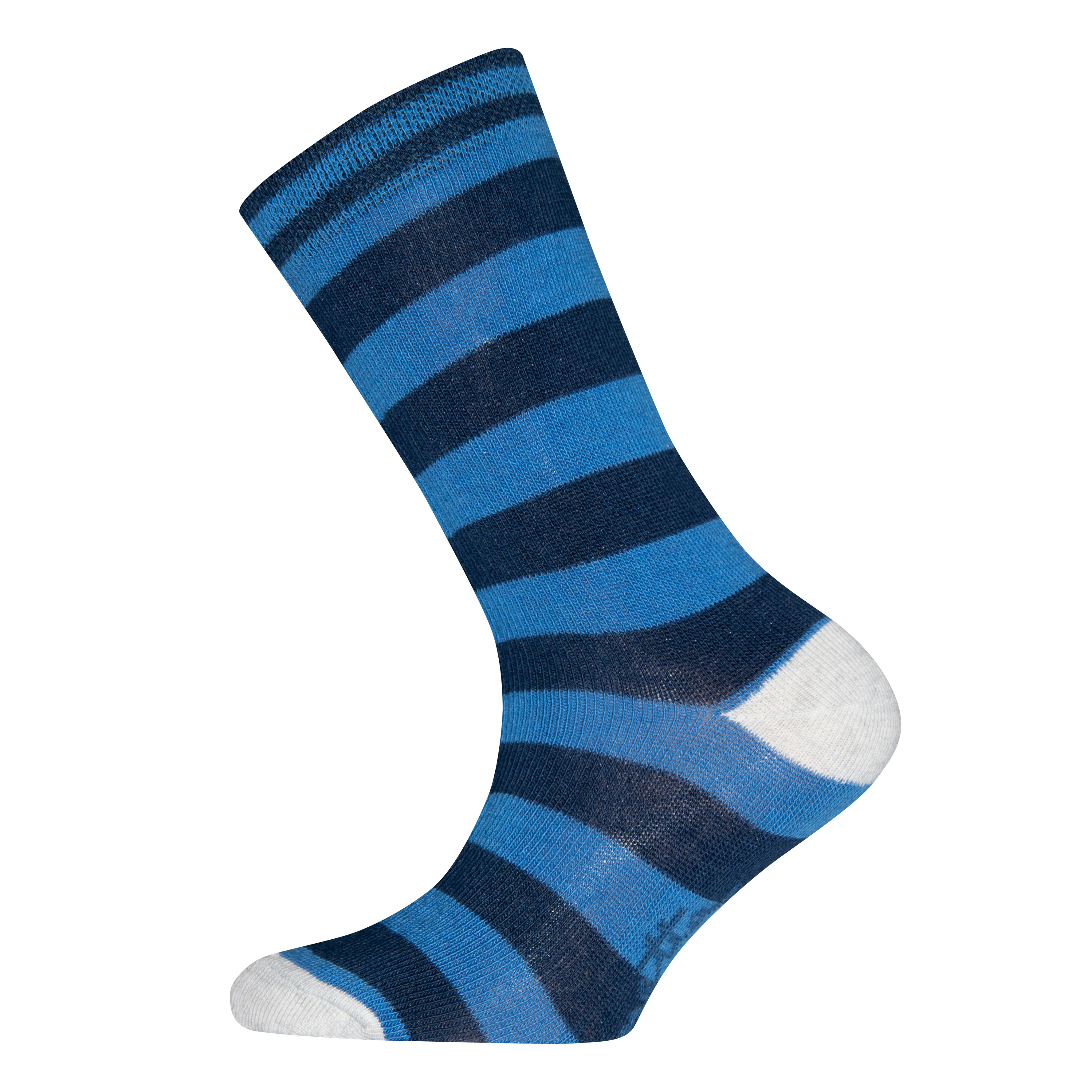 Jungen-Socken (Doppelpack) Blau Ringel