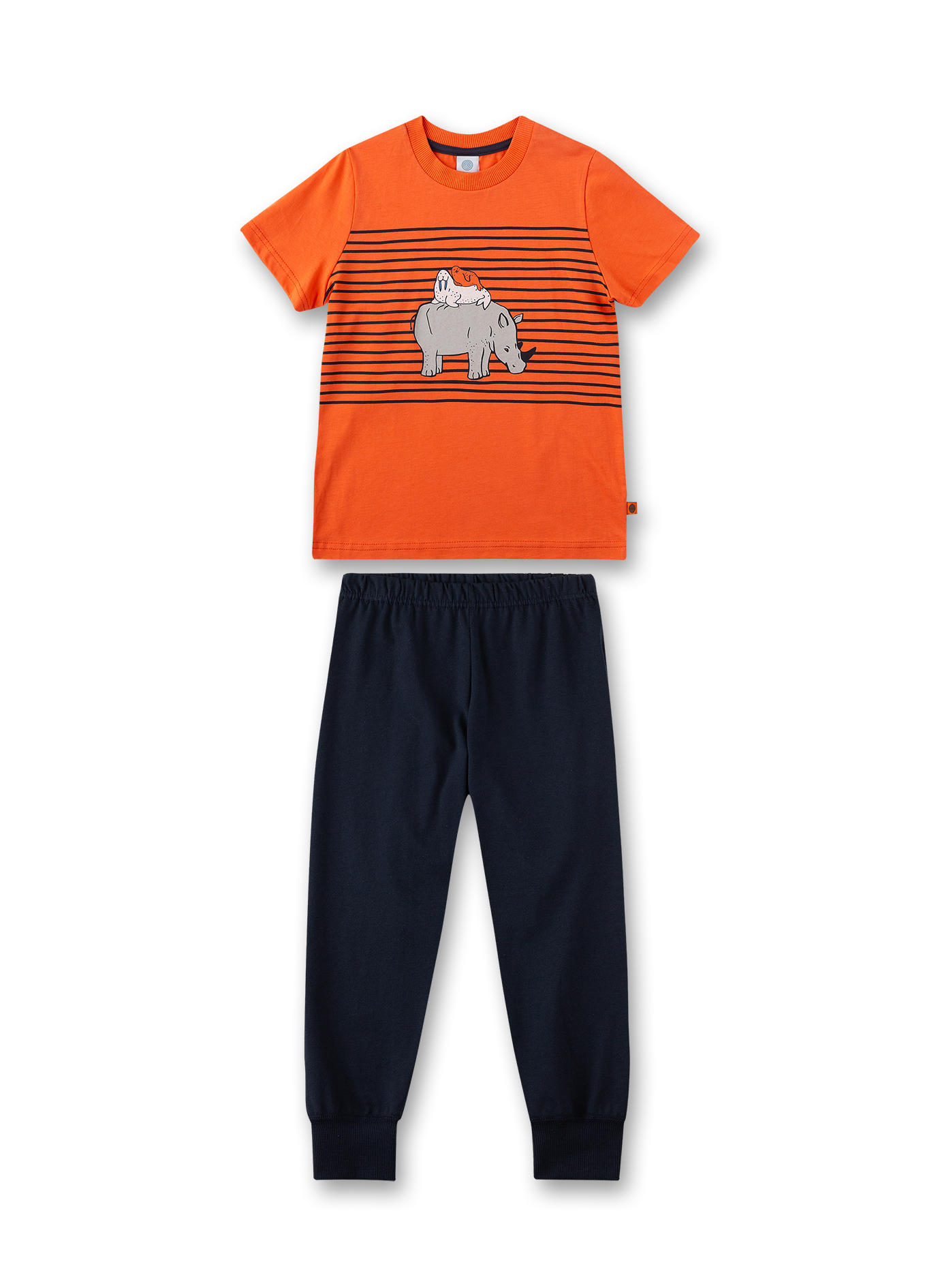Jungen-Schlafanzug Orange