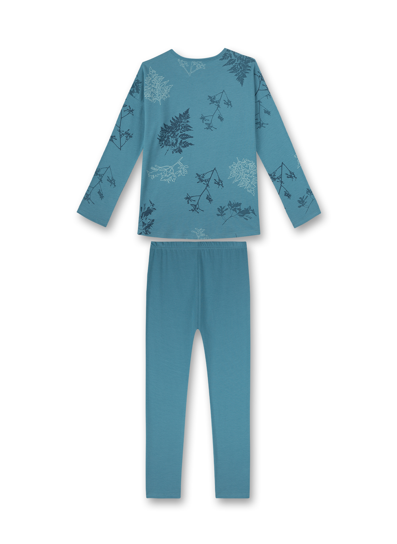 Mädchen-Schlafanzug Blau Night Flowers