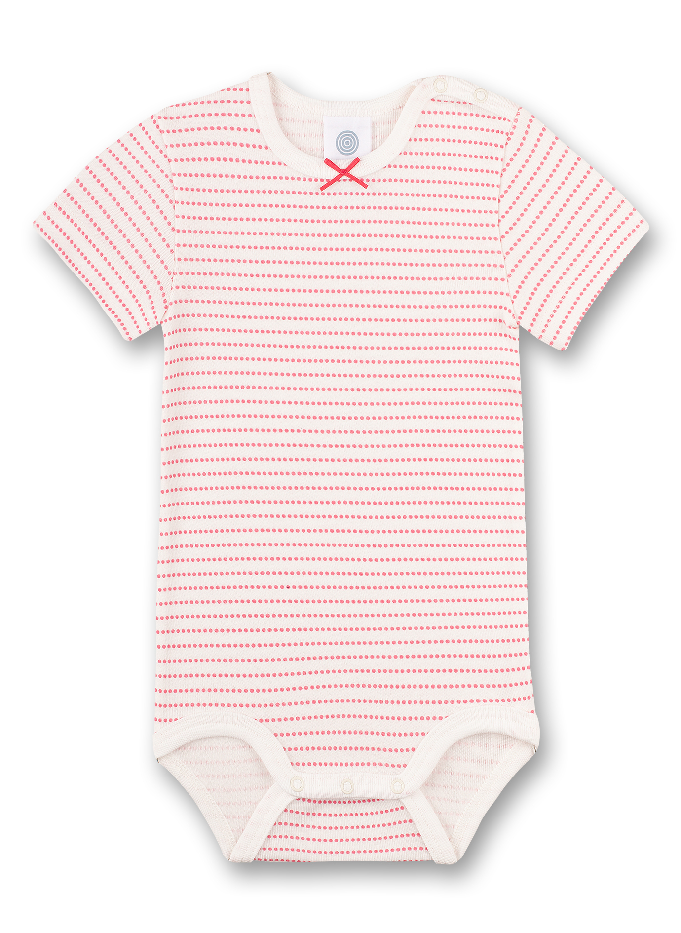 Mädchen-Body kurzarm Off-White Happy Penguin
