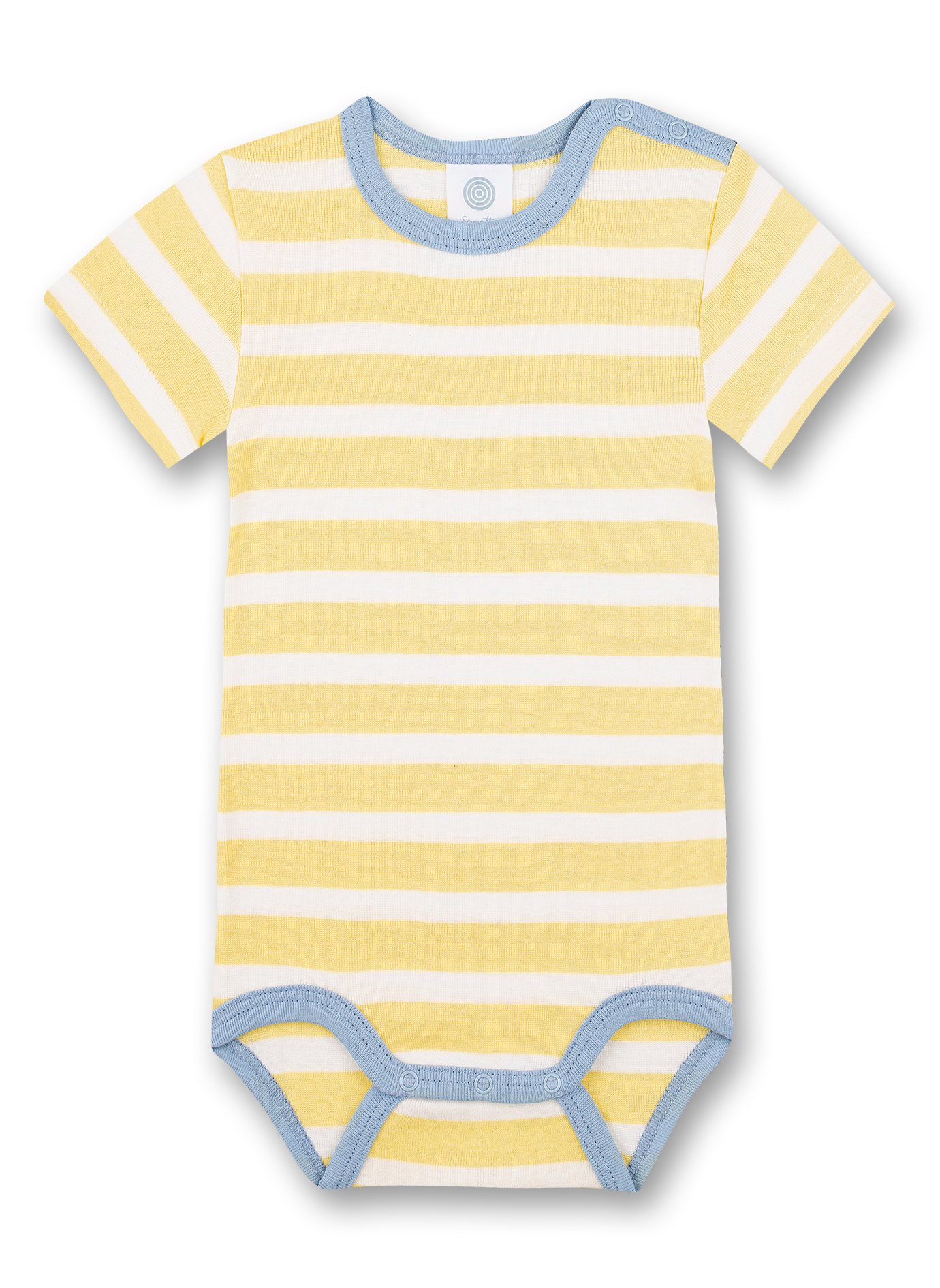 Body kurzarm (Doppelpack) Blau und Gelb Monkey
