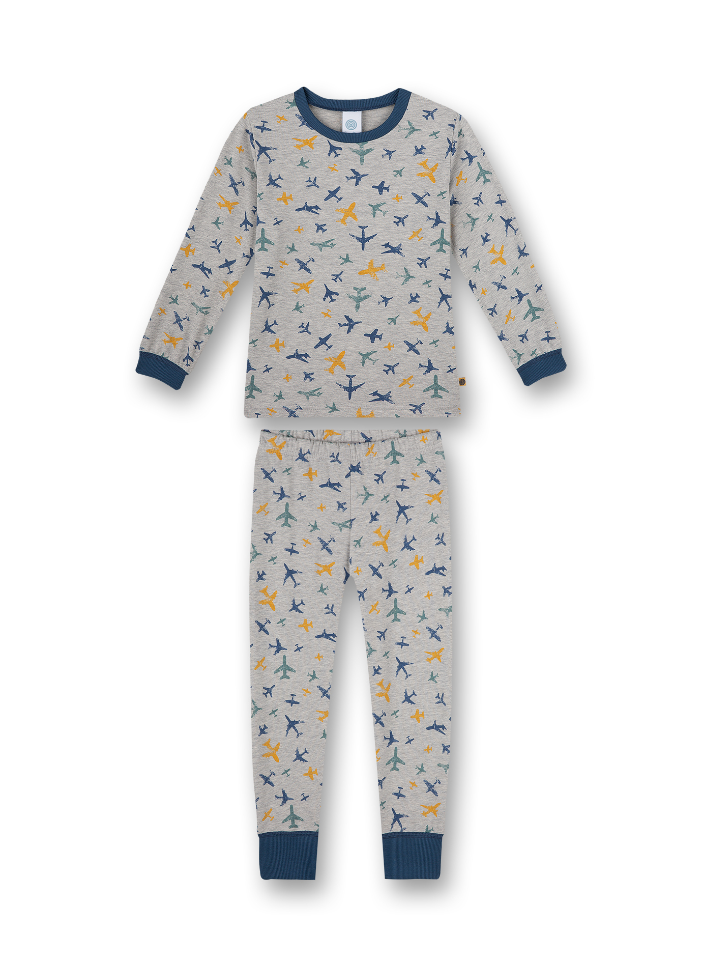 Jungen-Schlafanzug Graumelange