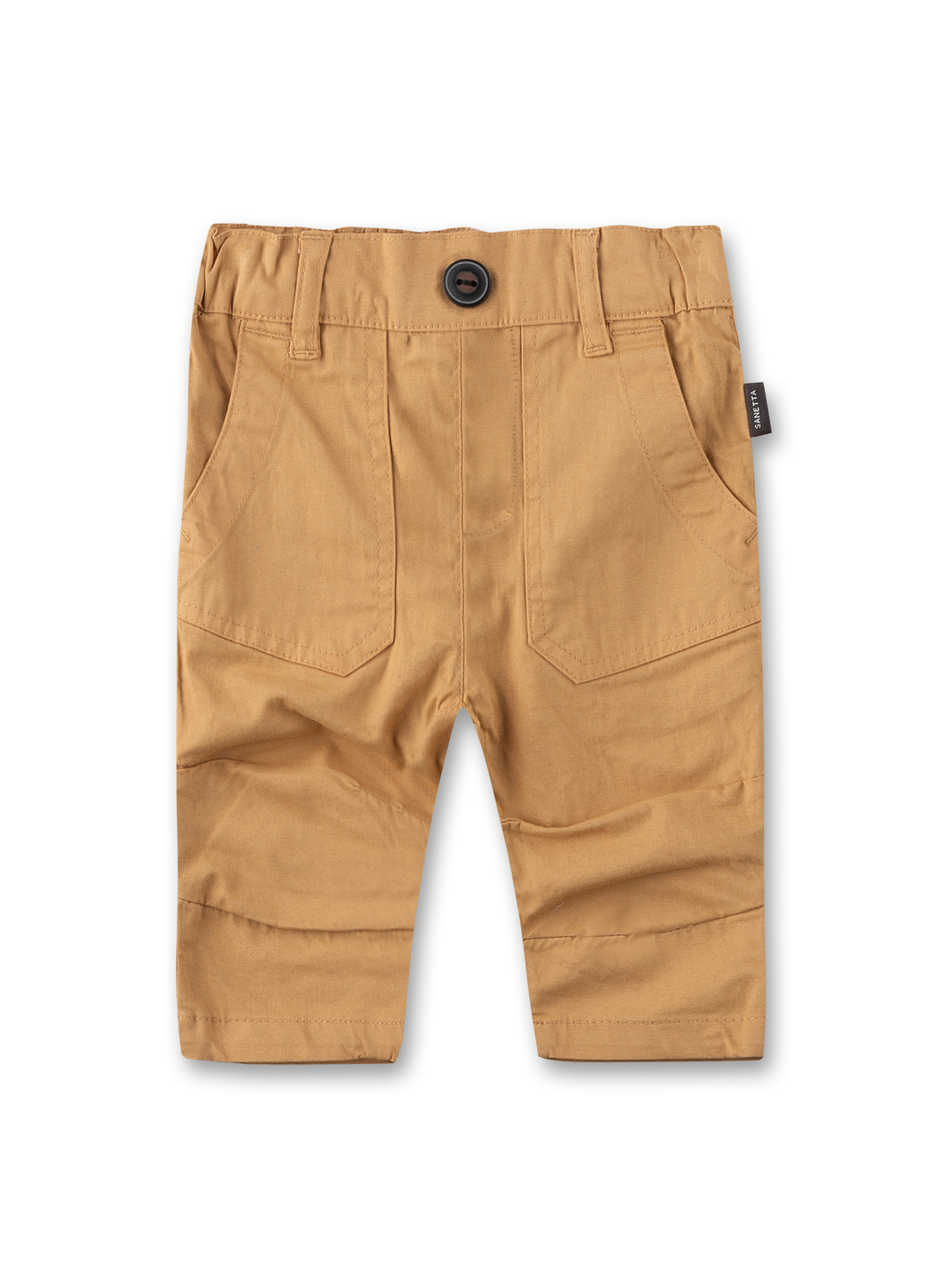 hose, kurze hose, twill, sand, knopf