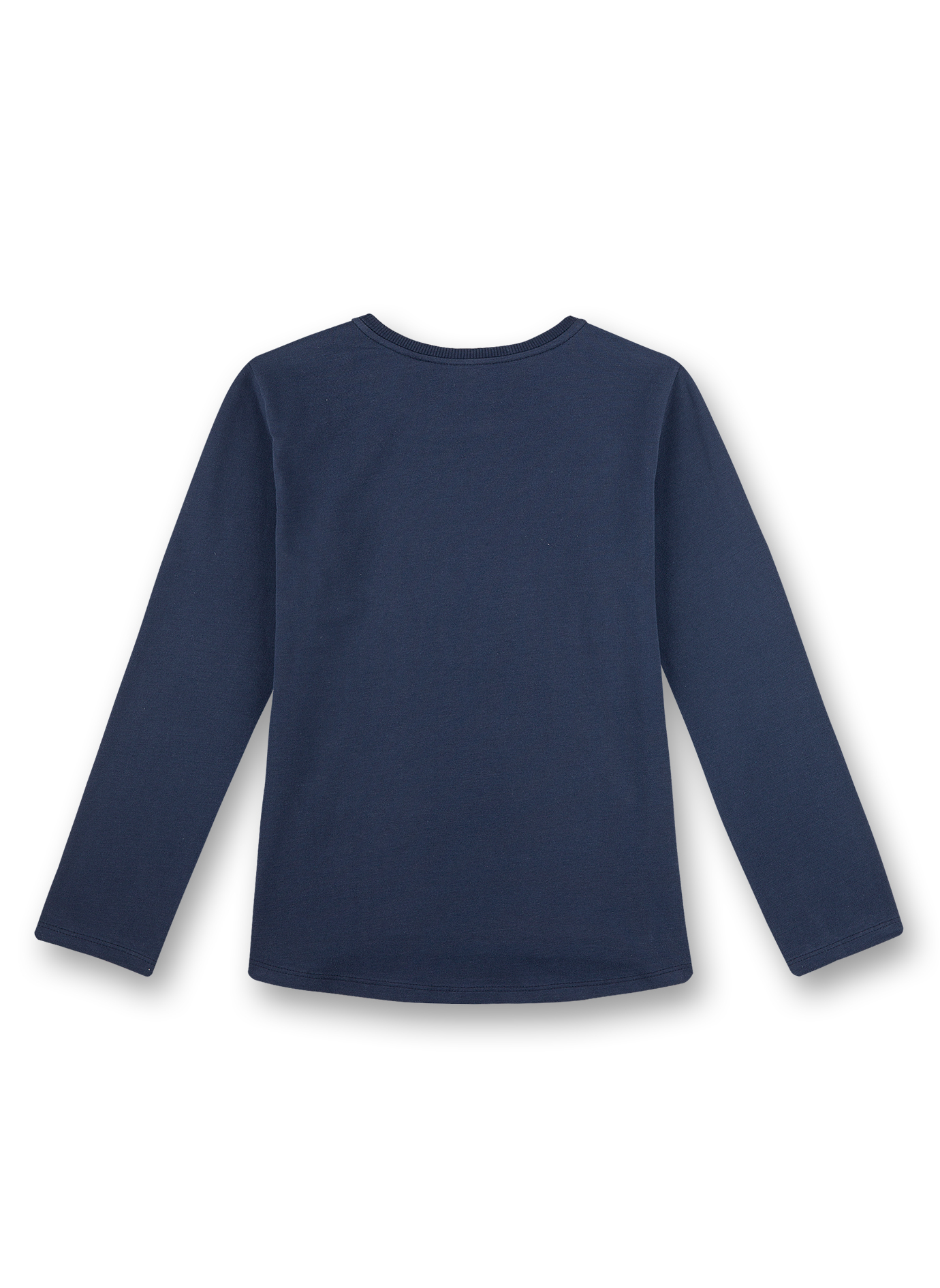 Mädchen-Shirt Langarm Blau Athleisure 