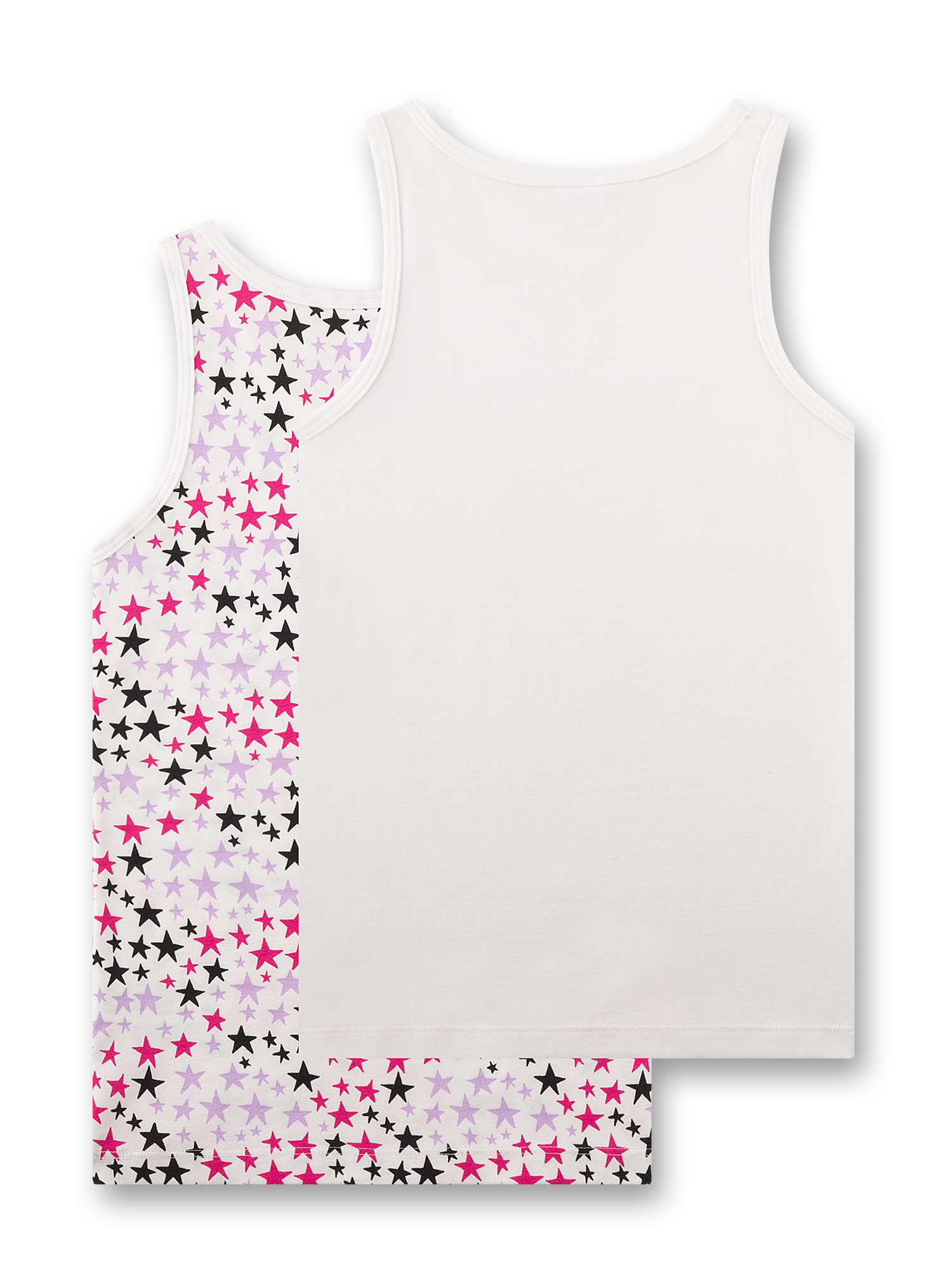 Tanktopp, Stofftanktop, Sterne Muster, Mehrfarbig, Kleidung