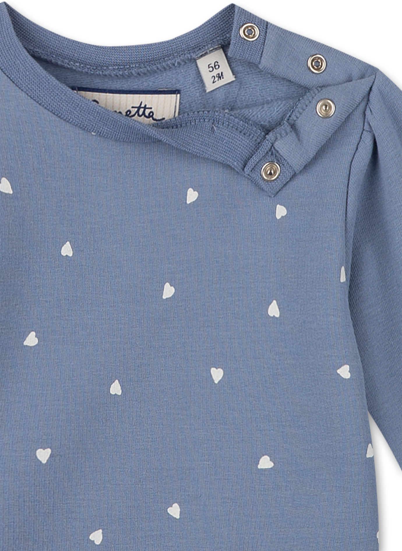 Mädchen-Sweatshirt Blau Little Spikes