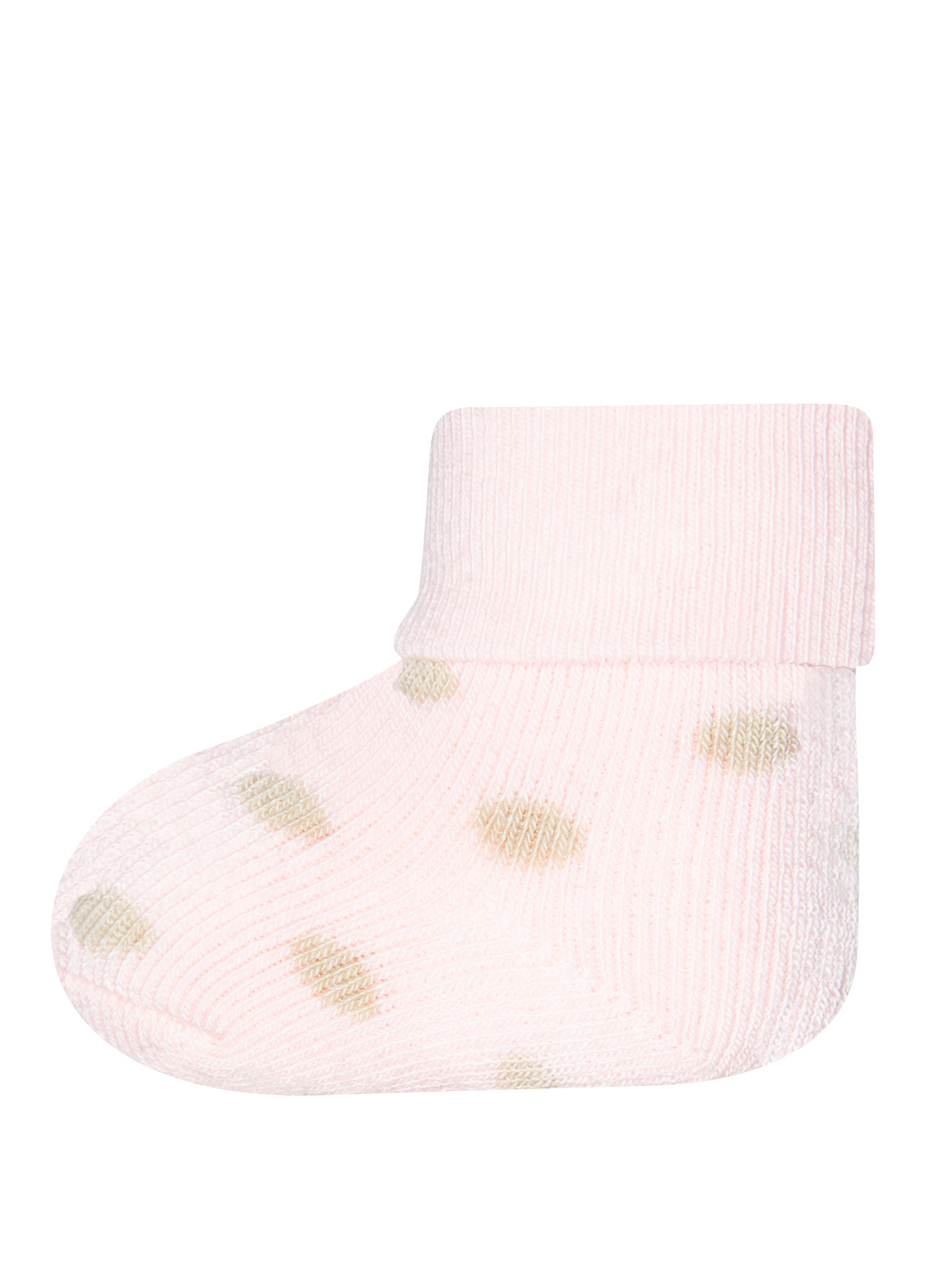 Mädchen Erstlings-Socken (Dreierpack) Dots und Weiß