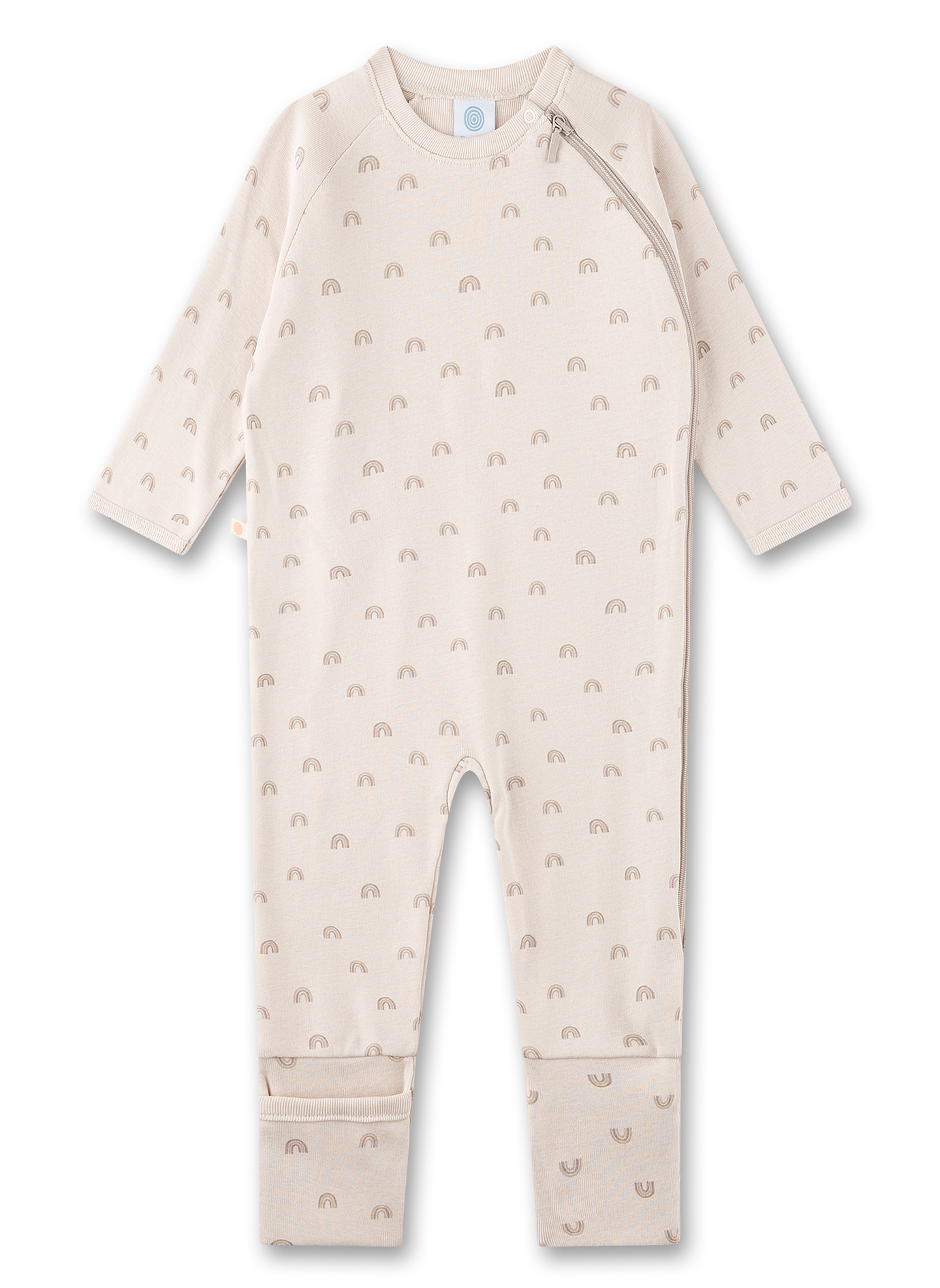 Baby-Overall beige Regenbogen