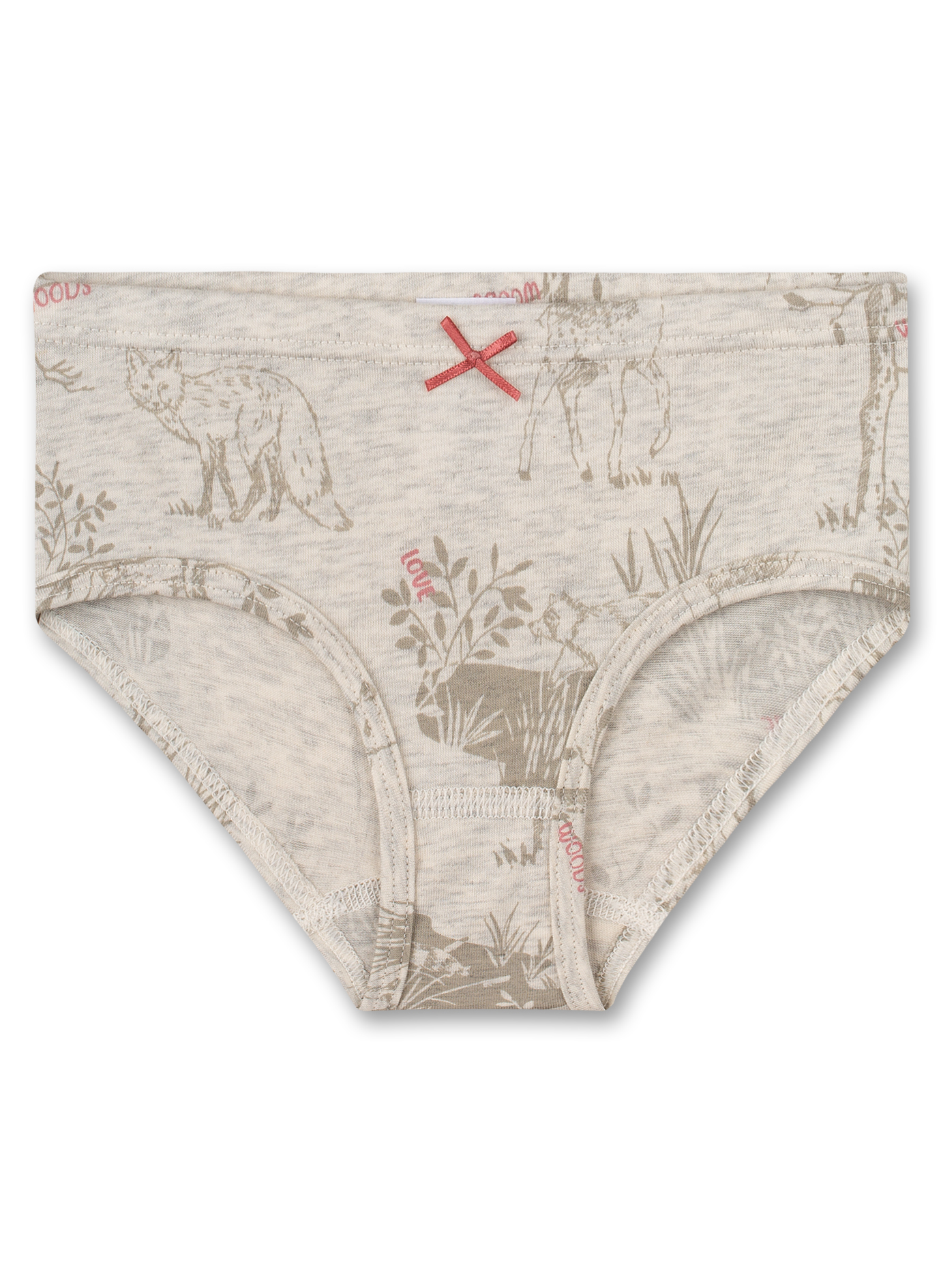 Mädchen-Hüftslip Beigemelange Woodlands