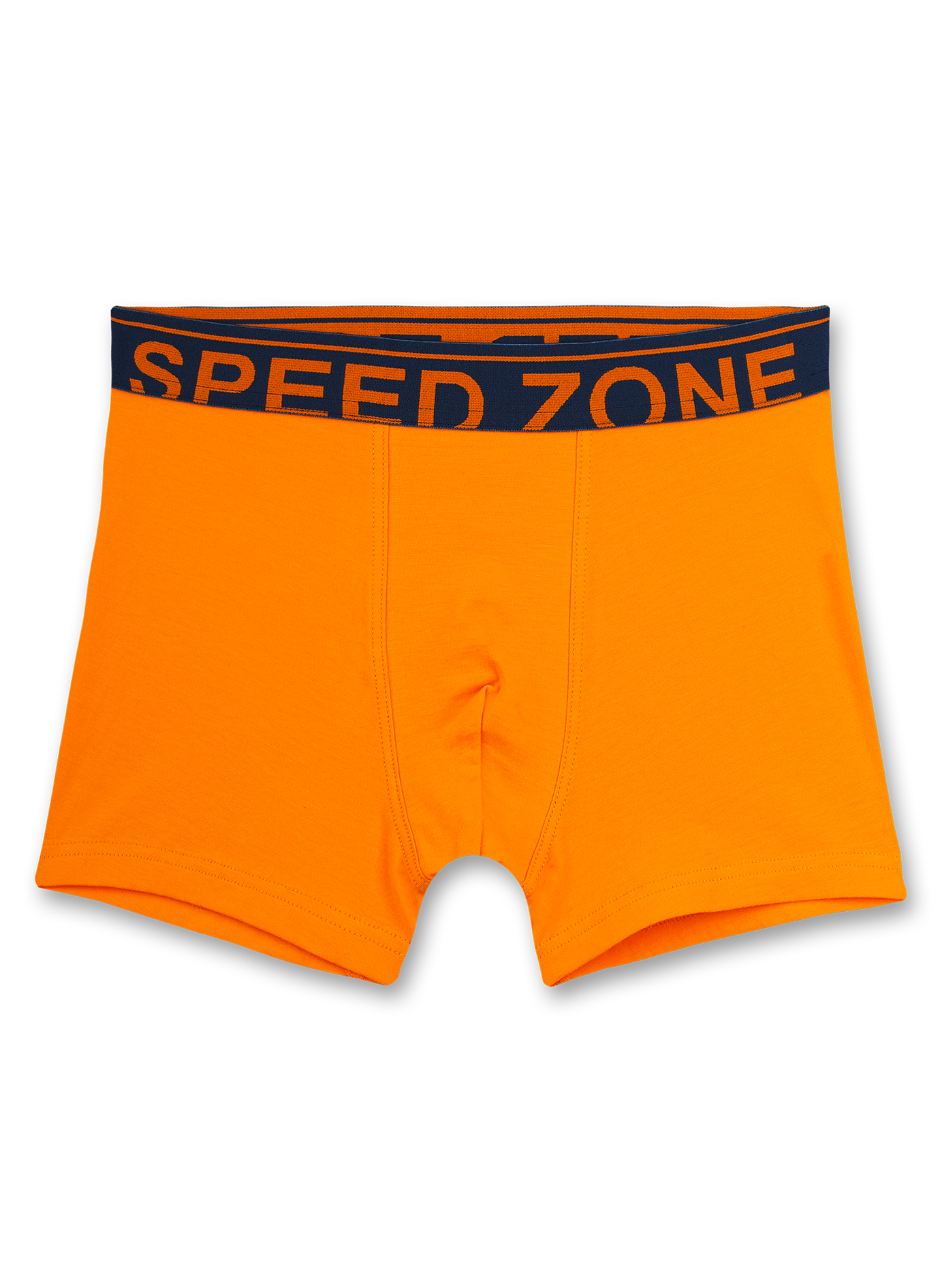 Jungen-Hipshorts Dunkelblau und Orange