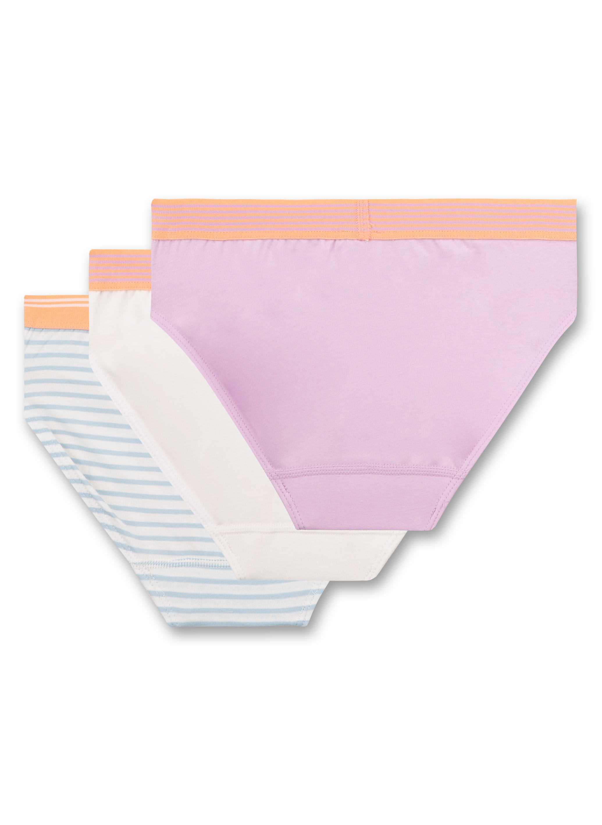 Mädchen-Rioslip (Dreierpack) Off-White und Rosa