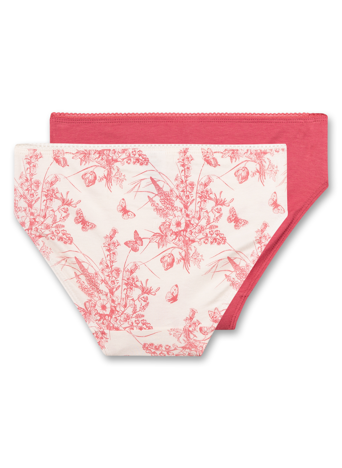Mädchen-Rioslip (Doppelpack) Off-White und Rosa