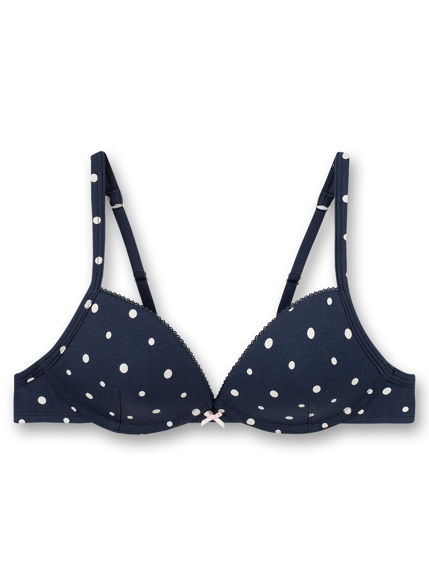 Mädchen-Soft Cup Bra Dunkelblau Dots