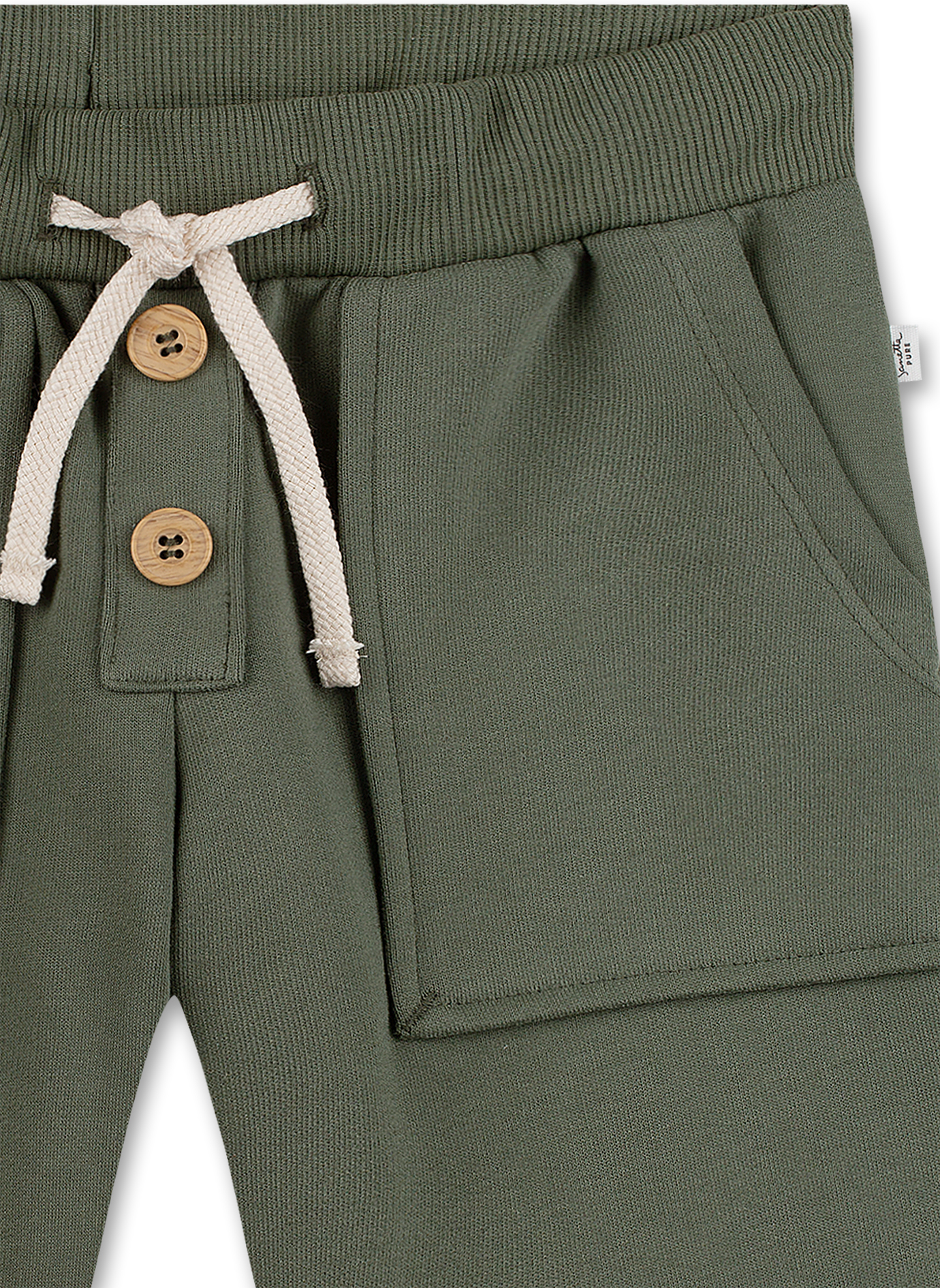 Jungen-Sweatshorts Grün
