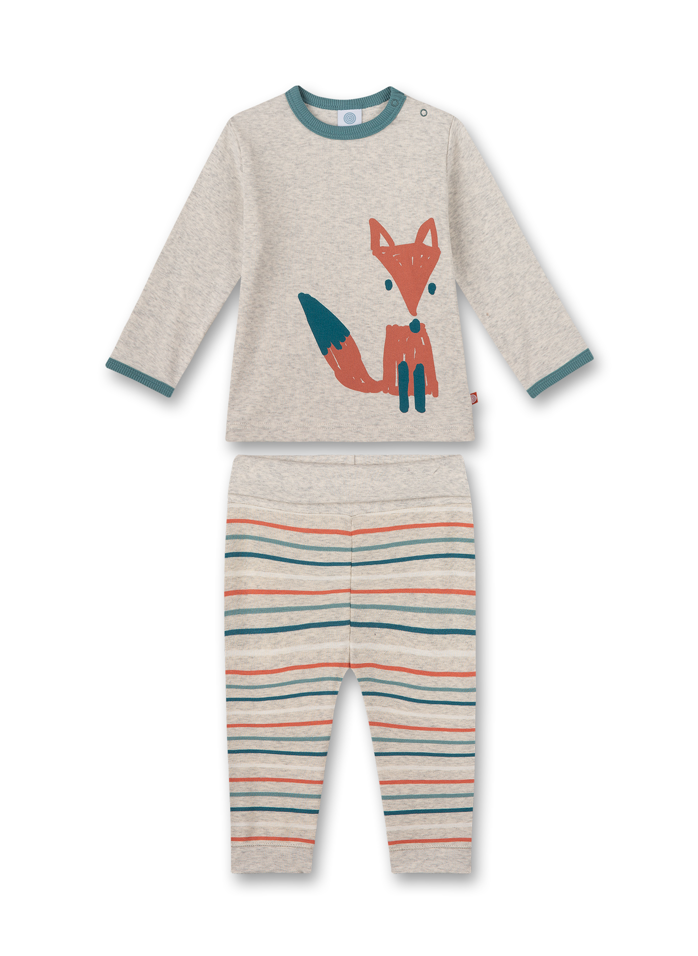 Jungen-Schlafanzug Beigemelange Fox