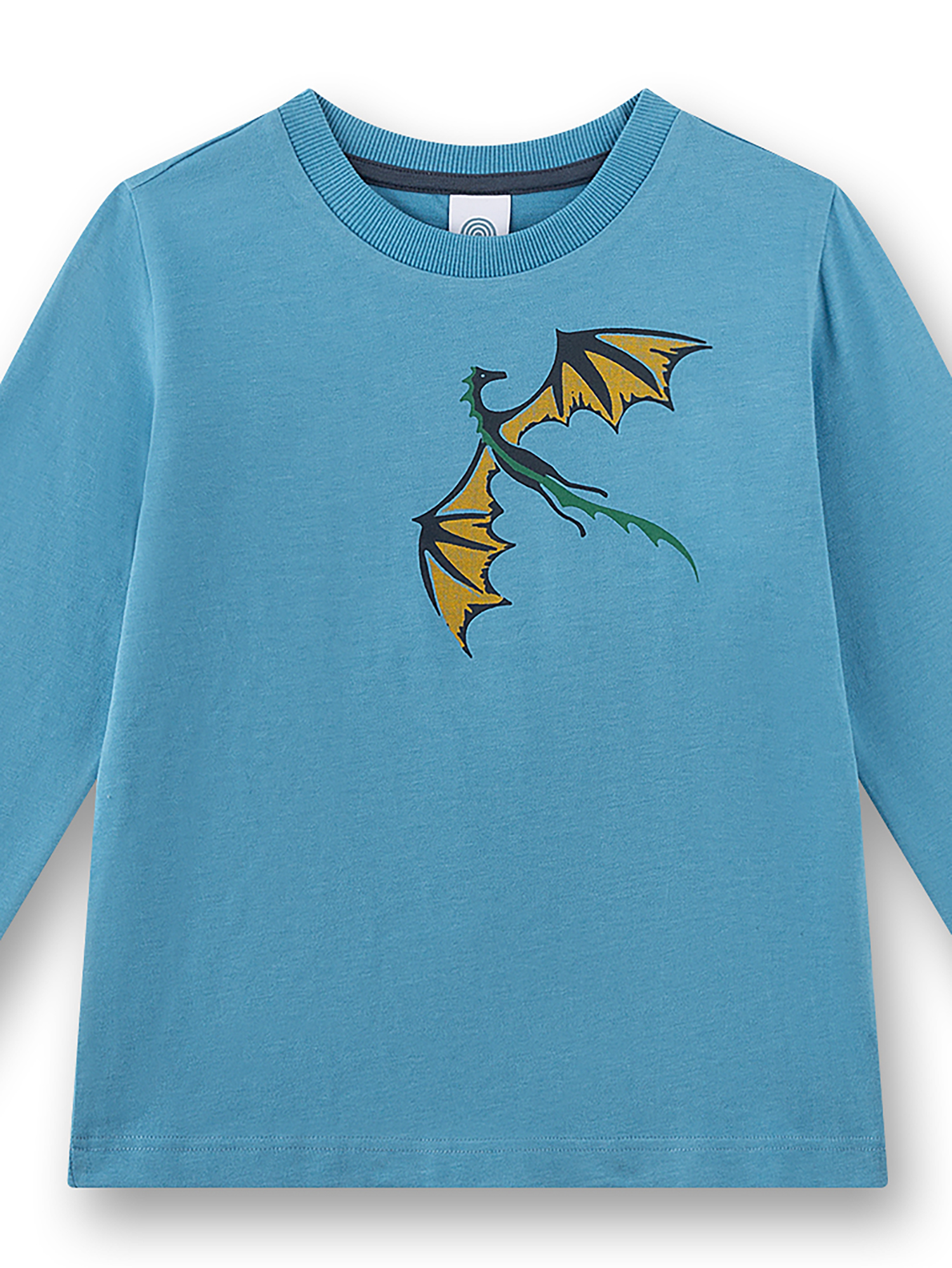 Hemd, Kinder, Drachen, Rundhals, Hellblau