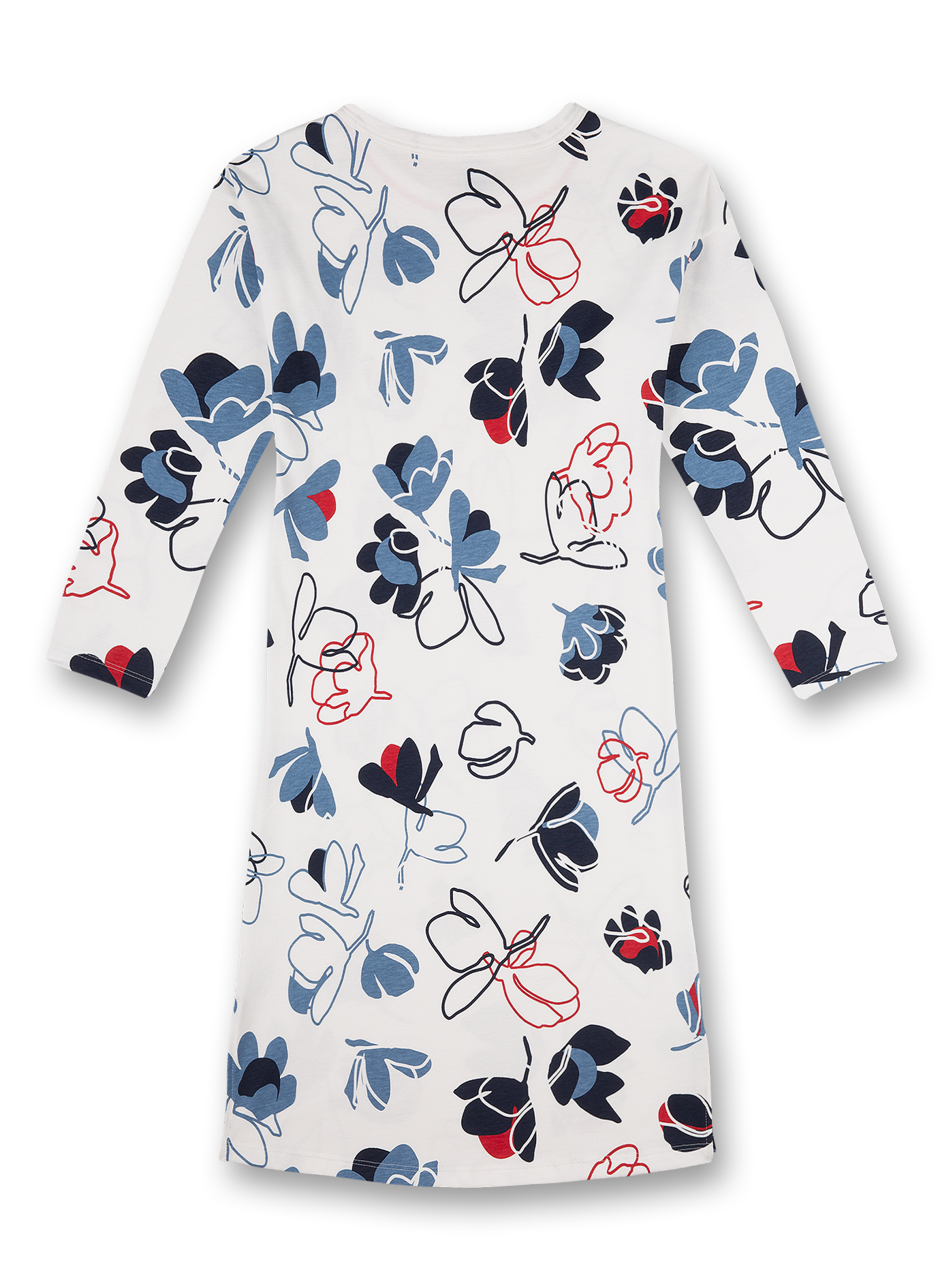 Mädchen-Nachthemd Off-White Ethno