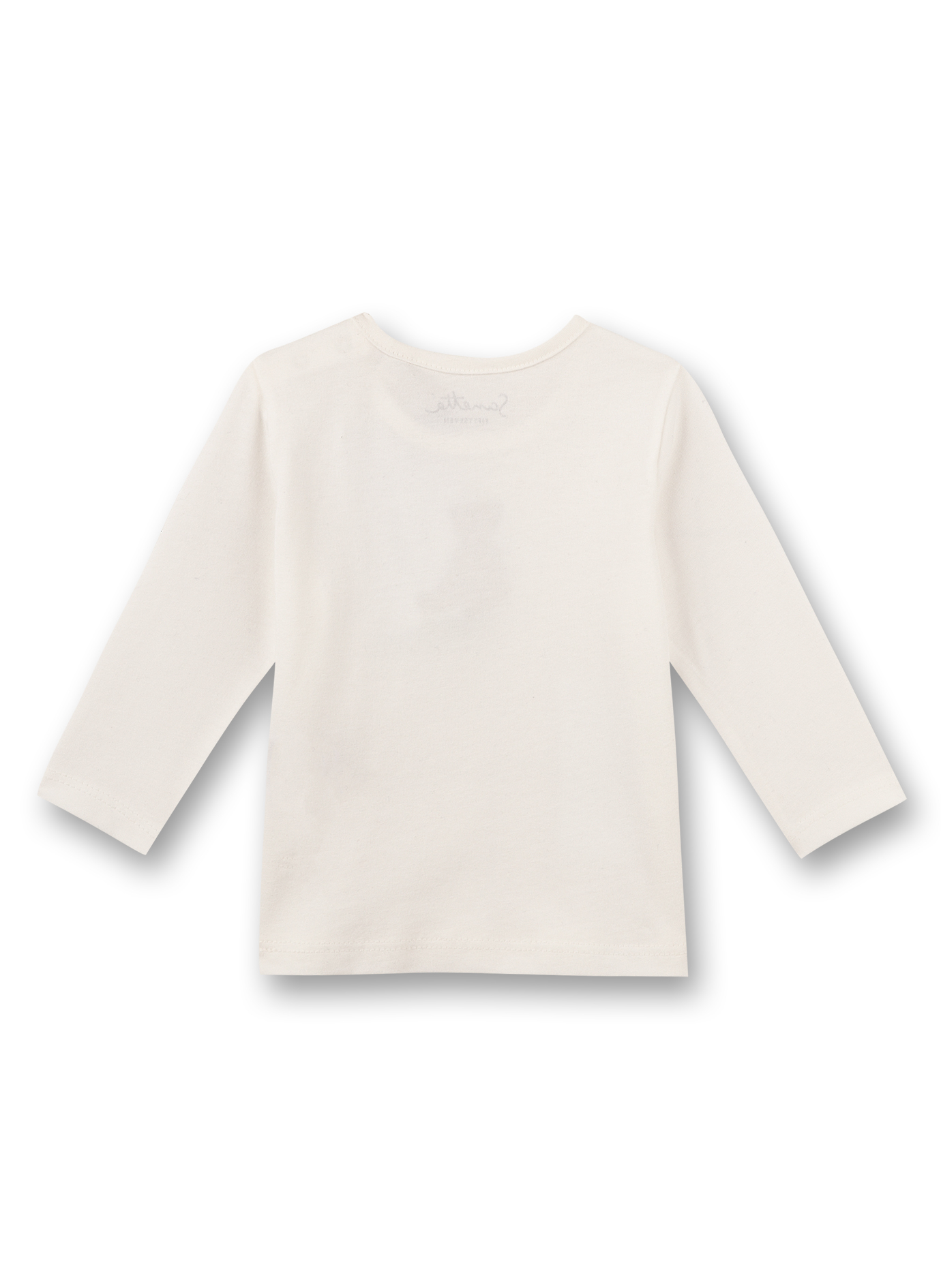 Jungen-Shirt langarm Off-White Little Teddy